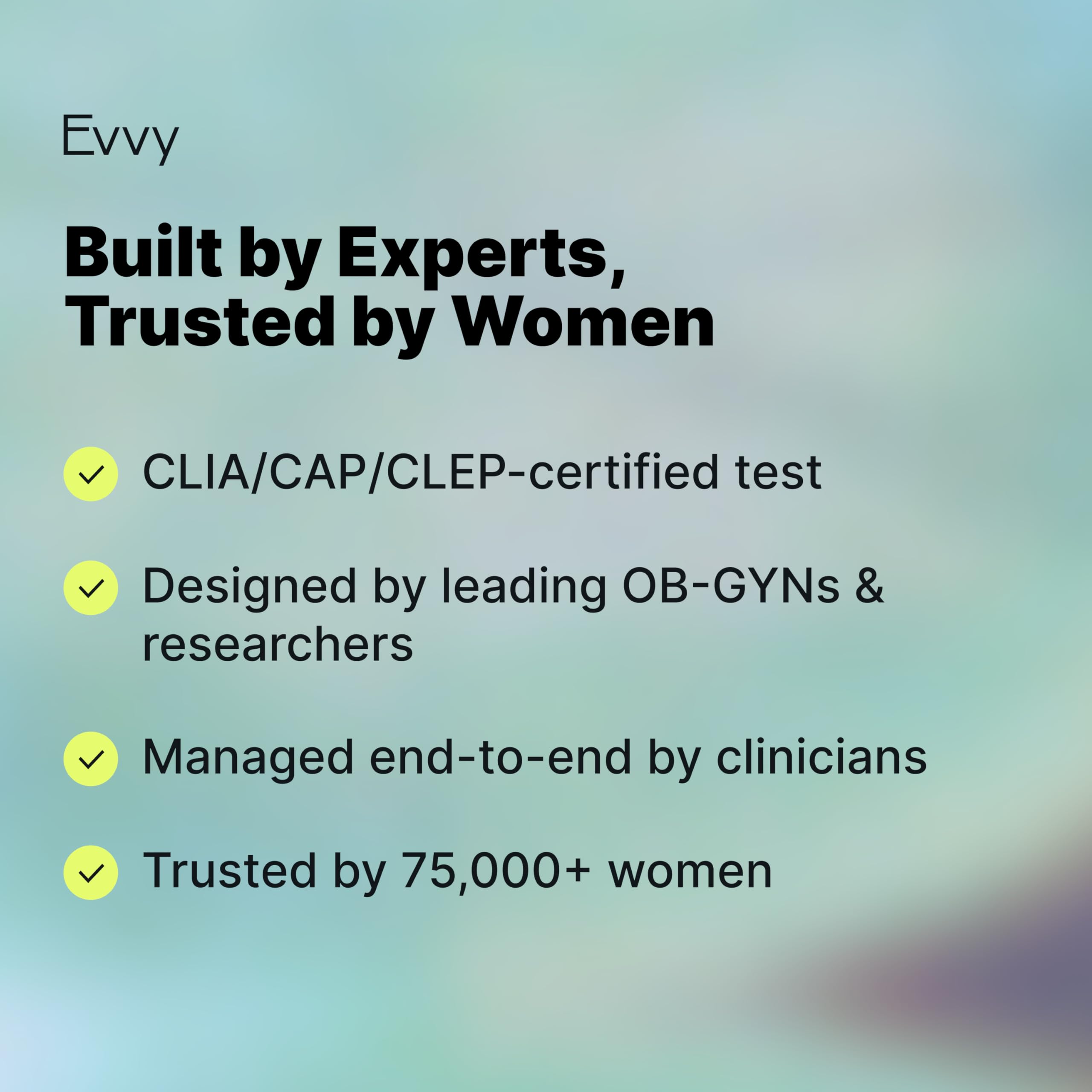 Evvy Vaginal Health Test | at-Home Microbiome Test for BV, Yeast Infection, Ureaplasma & More | Discreet Results in 7–10 Days | Clinician-Reviewed Report & Rx Options Evvy uk supplements