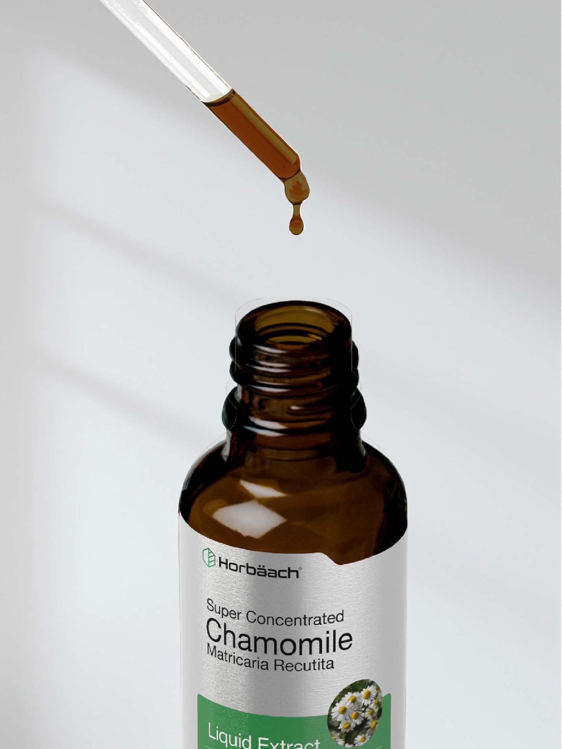 Chamomile Extract Liquid | 2 fl oz | Alcohol Free Supplement | Vegetarian, Non-GMO Horbäach uk supplements