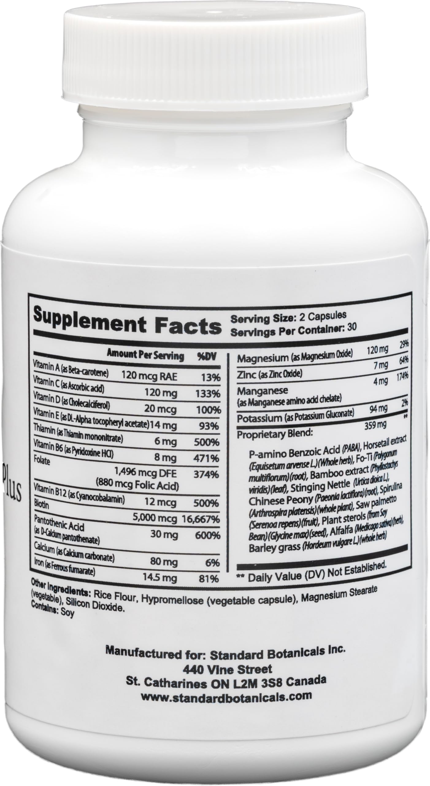 Dr's Nature & Nutrition Hair, Skin & Nail Plus Vitamin Supplement with Biotin 5000mcg, Bamboo Extract, Collagen Support - Extra Strength Beauty Supplement for Men and Women - 60 Capsules Dr's Nature & Nutrition uk supplements