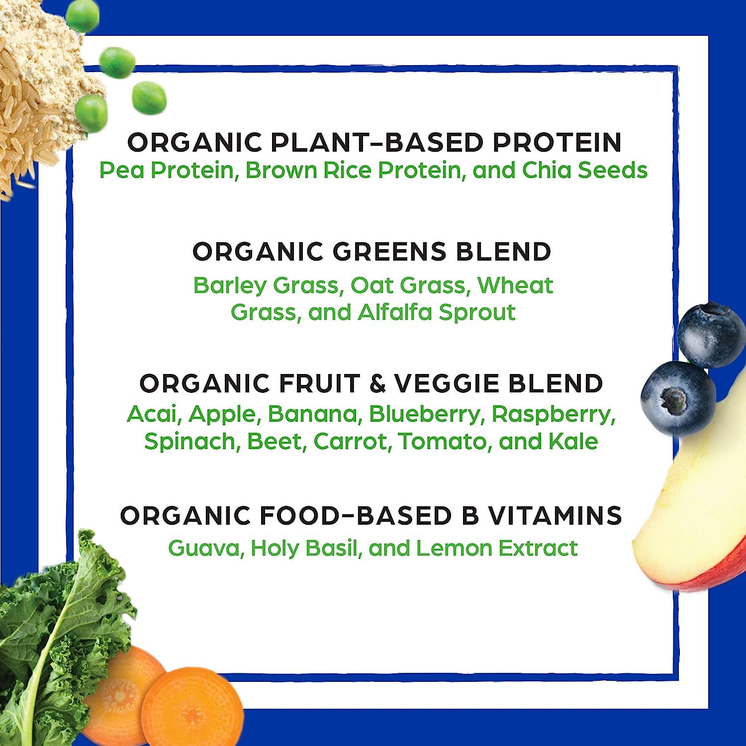 Orgain Organic Vegan Meal Replacement Protein Powder, Vanilla Bean - 20g Plant Based Protein Orgain uk supplements