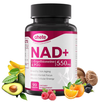 Ahete NAD Supplement with L-Ergothioneine, PQQ, Vitamin B6, and NMNH Supplement - for Cellular Health, Energy Support and Healthy Aging for Women & Men - Vegetarian, Non-GMO, Gluten Free- 90 Capsules Ahete uk supplements