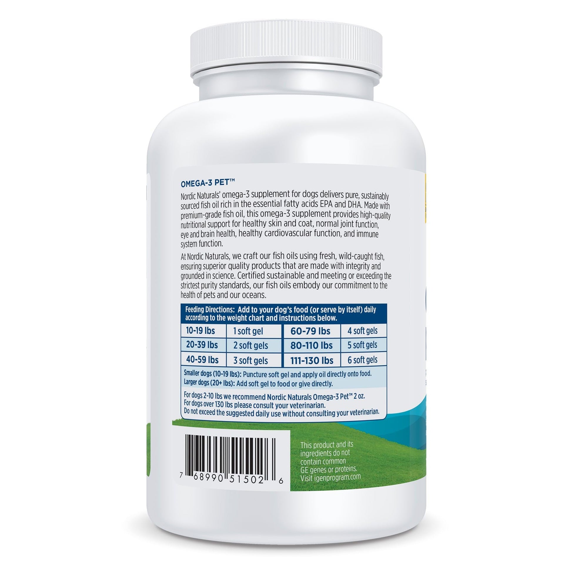 Nordic Naturals Omega-3 Pet, Unflavored - 180 Soft Gels - 320 mg Omega-3 Per Soft Gel - Fish Oil for Dogs with EPA & DHA - Promotes Heart, Skin, Coat, & Immune Health Nordic Naturals uk supplements