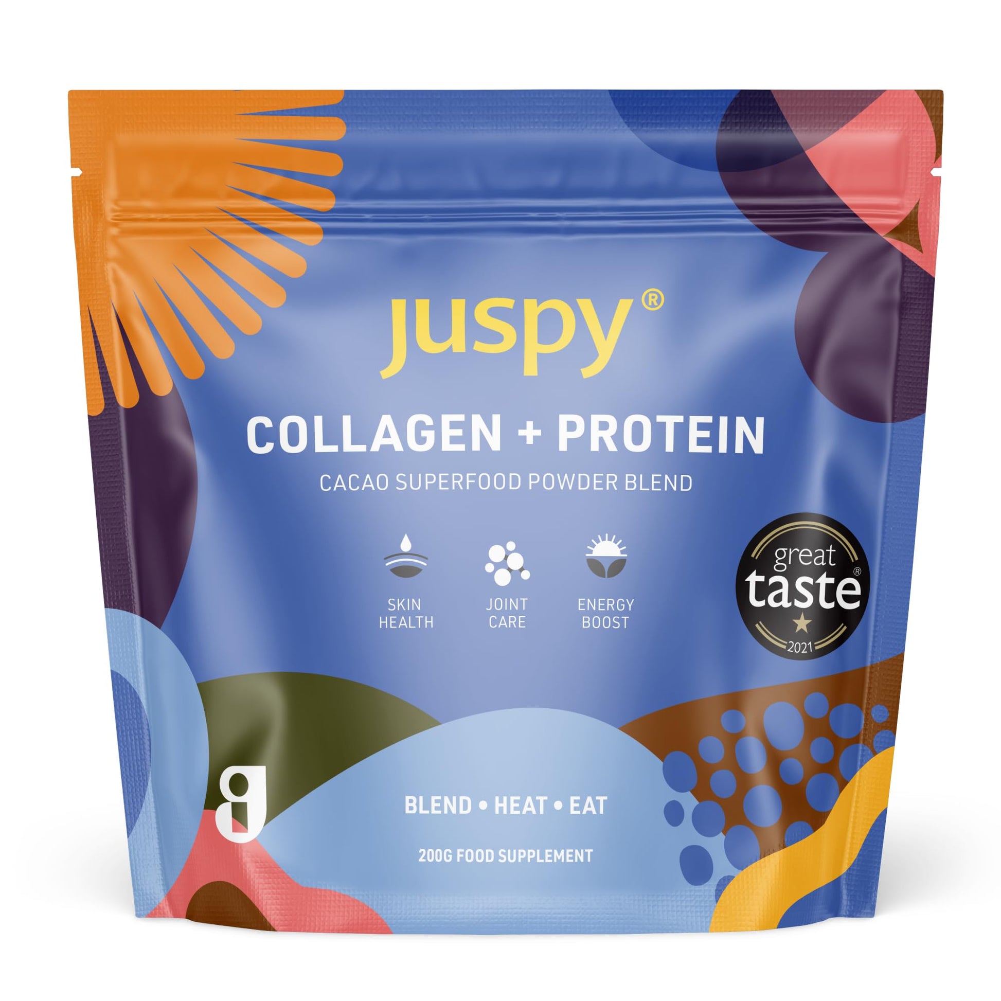 Juspy Premium Marine Collagen Powder + High Protein Cacao Superfood Blend Juspy uk supplements