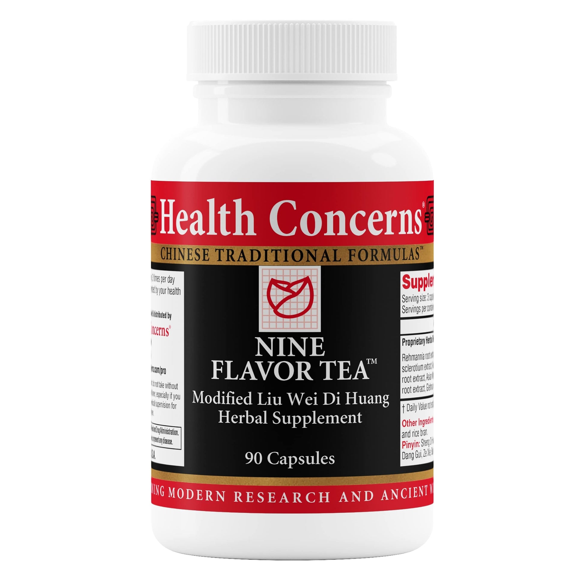 Health Concerns Nine Flavor Tea – Immune Support, Kidney Support & Lymphatic Health – Chinese Herbal Supplement for Oral Health, Night Sweats, Blurred Vision – 90 Capsules Health Concerns uk supplements