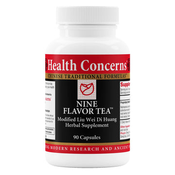 Health Concerns Nine Flavor Tea – Immune Support, Kidney Support & Lymphatic Health – Chinese Herbal Supplement for Oral Health, Night Sweats, Blurred Vision – 90 Capsules Health Concerns uk supplements
