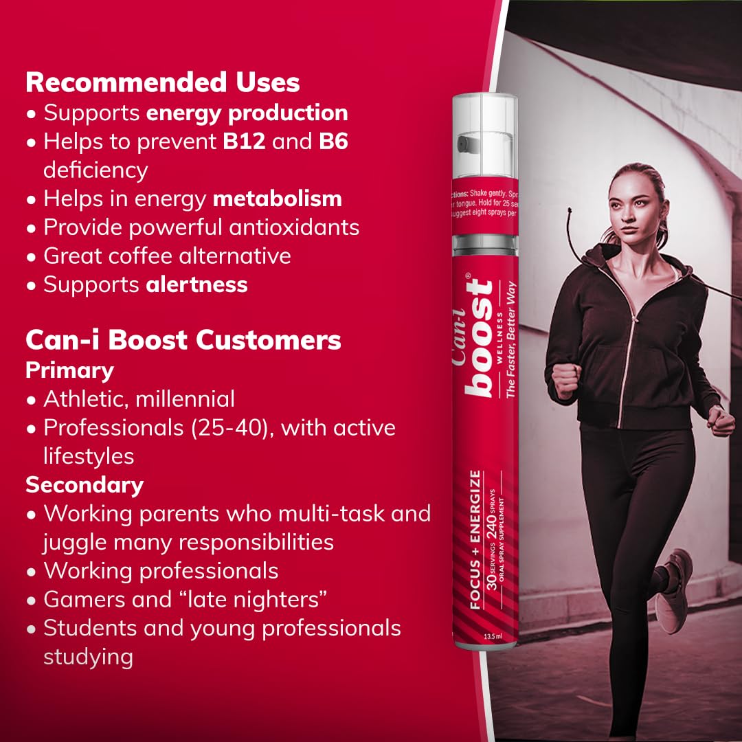 Brain Supplement Booster for Focus & Attention Fast-Acting Oral Spray, Energy for Kids Cani Brands Feel Amazing uk supplements