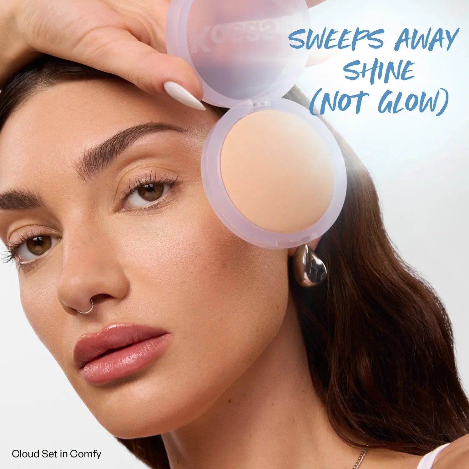 Kosas Cloud Set Pressed Setting Powder – Translucent Shine Control Face Powder, Soft Matte Finish, Comfy (Sheer Medium) Kosas uk supplements