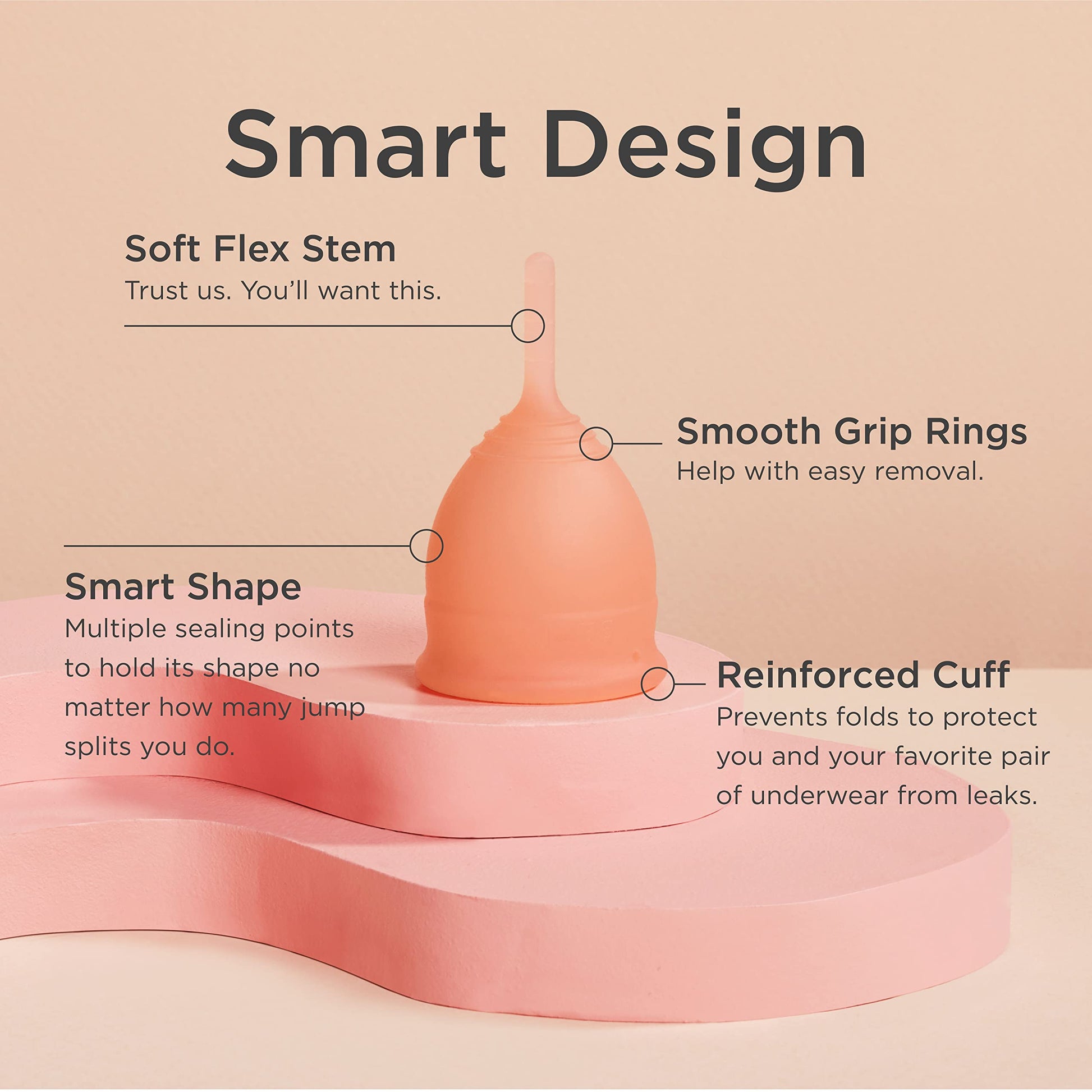 Saalt Soft Menstrual Cup - Best Sensitive Reusable Period Cup - Wear for 12 Hours - Tampon and Pad saalt uk supplements