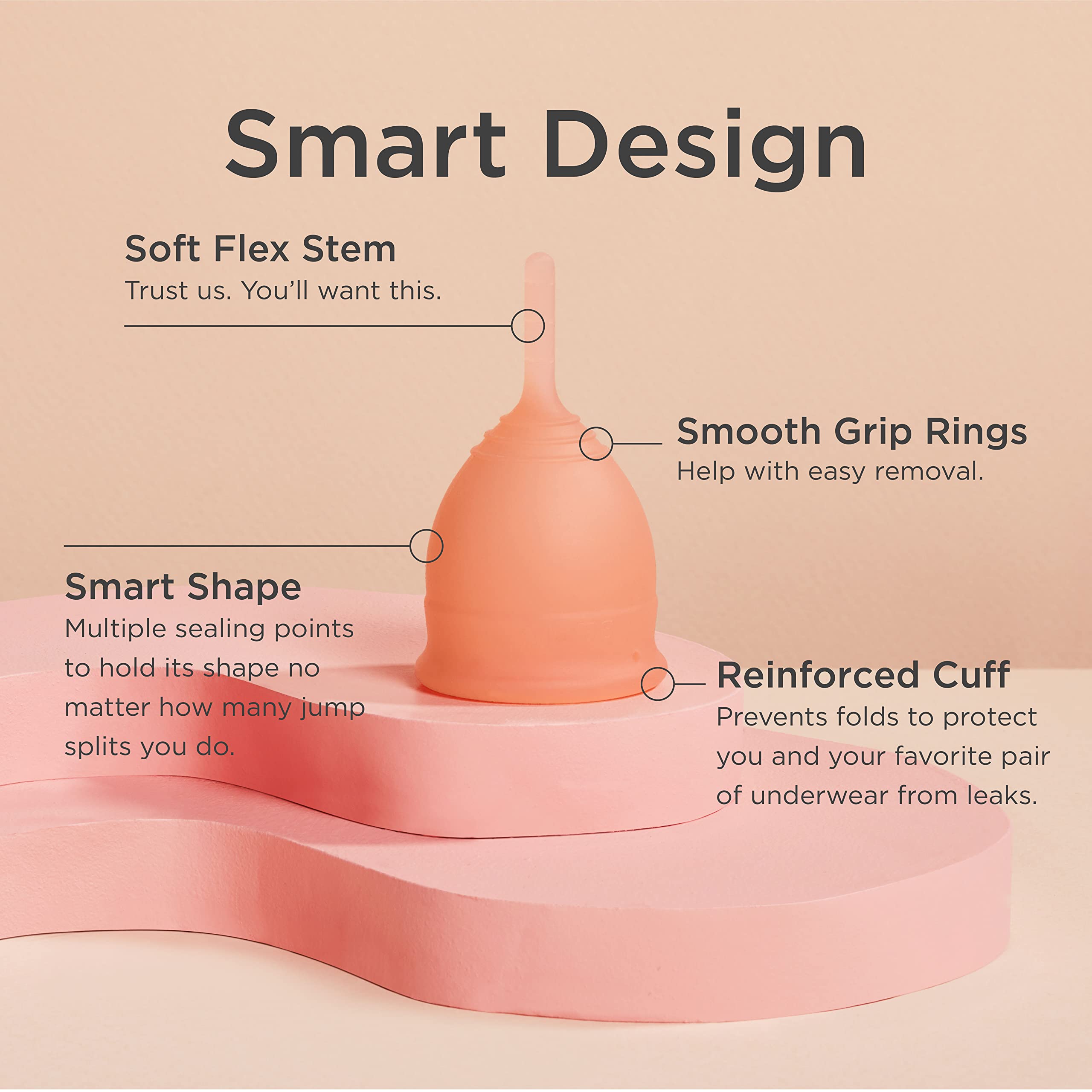 Saalt Soft Menstrual Cup - Best Sensitive Reusable Period Cup - Wear for 12 Hours - Tampon and Pad saalt uk supplements