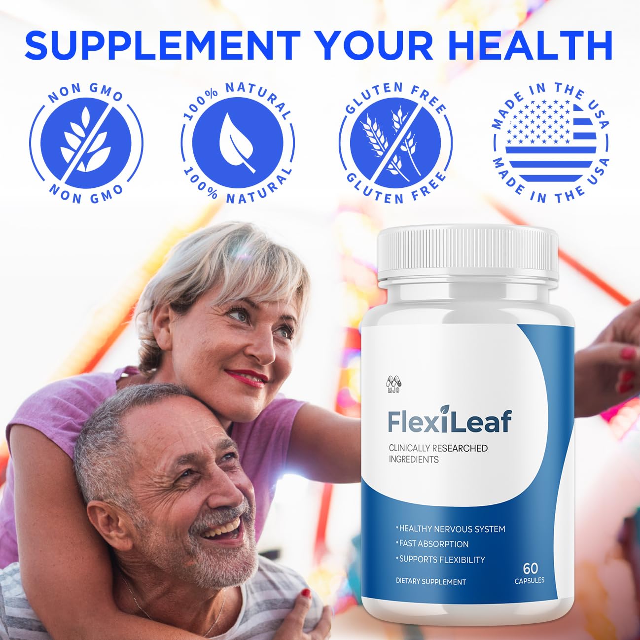 (2 Pack) Flexileaf Capsules, Official Flexileaf Pills with All Natural Ingredients, Advanced Health and Overall Wellness Multivitamin Supplement Maximum Strength Support Formula (120 Capsules) MJO uk supplements