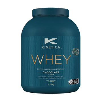Kinetica Chocolate Whey Protein Powder | 2.27kg | 22g Protein per Serving | 76 Servings Kinetica uk supplements