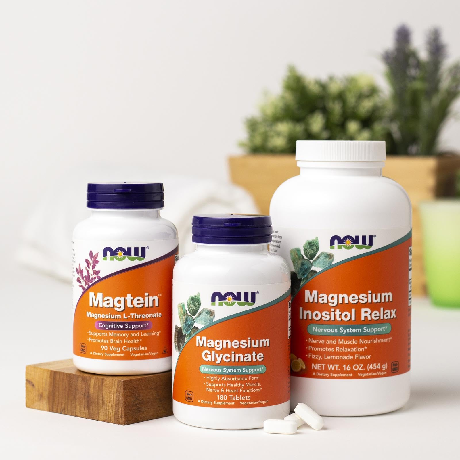 NOW Foods Supplements, Magnesium Glycinate 100 mg, Highly Absorbable Form, 180 Tablets NOW Foods uk supplements
