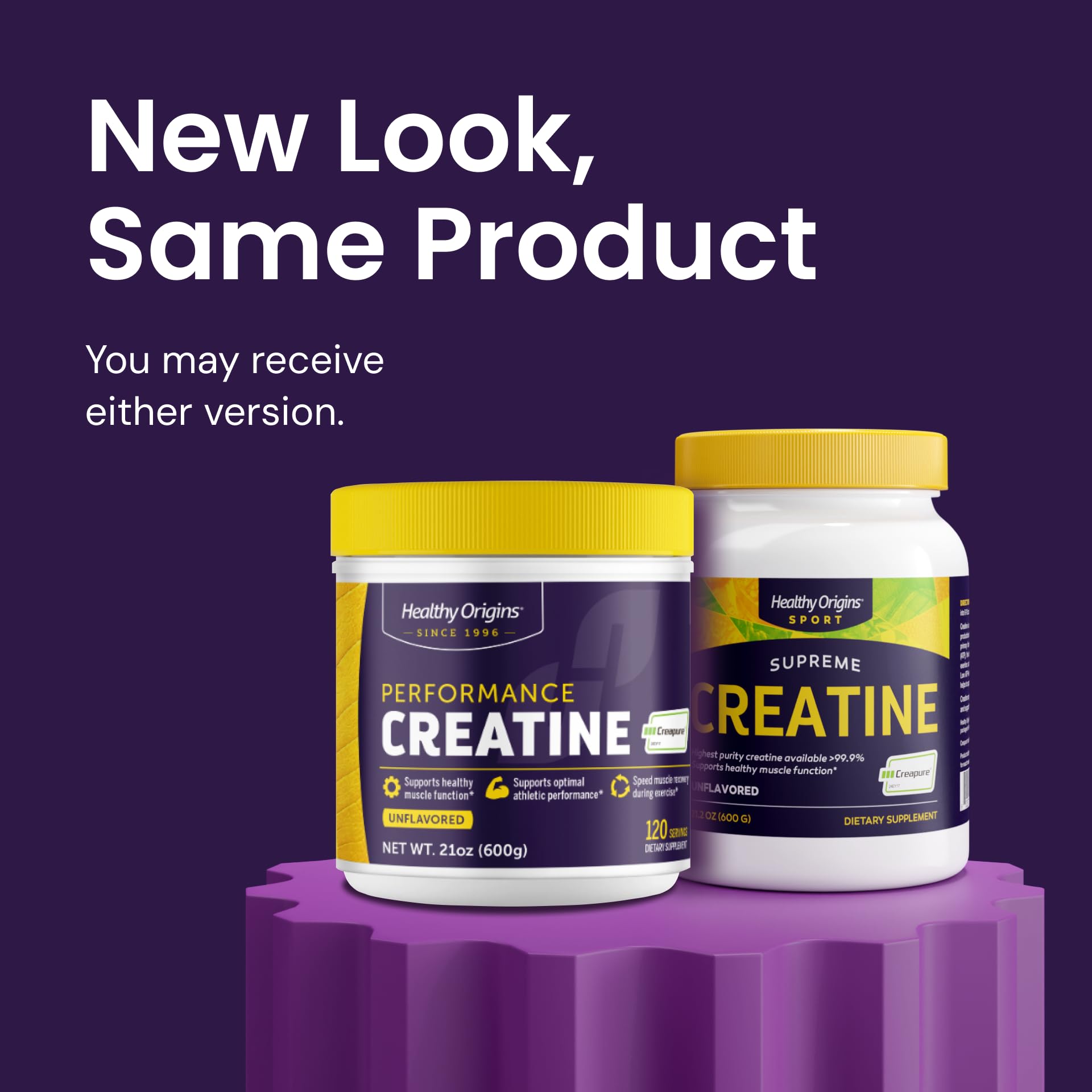Healthy Origins® Performance Creatine with Creapure®, Unflavored Micronized Powder, Supports Muscle Function, Energy & Recovery, 21.2oz (600g), 120 Servings Healthy Origins uk supplements