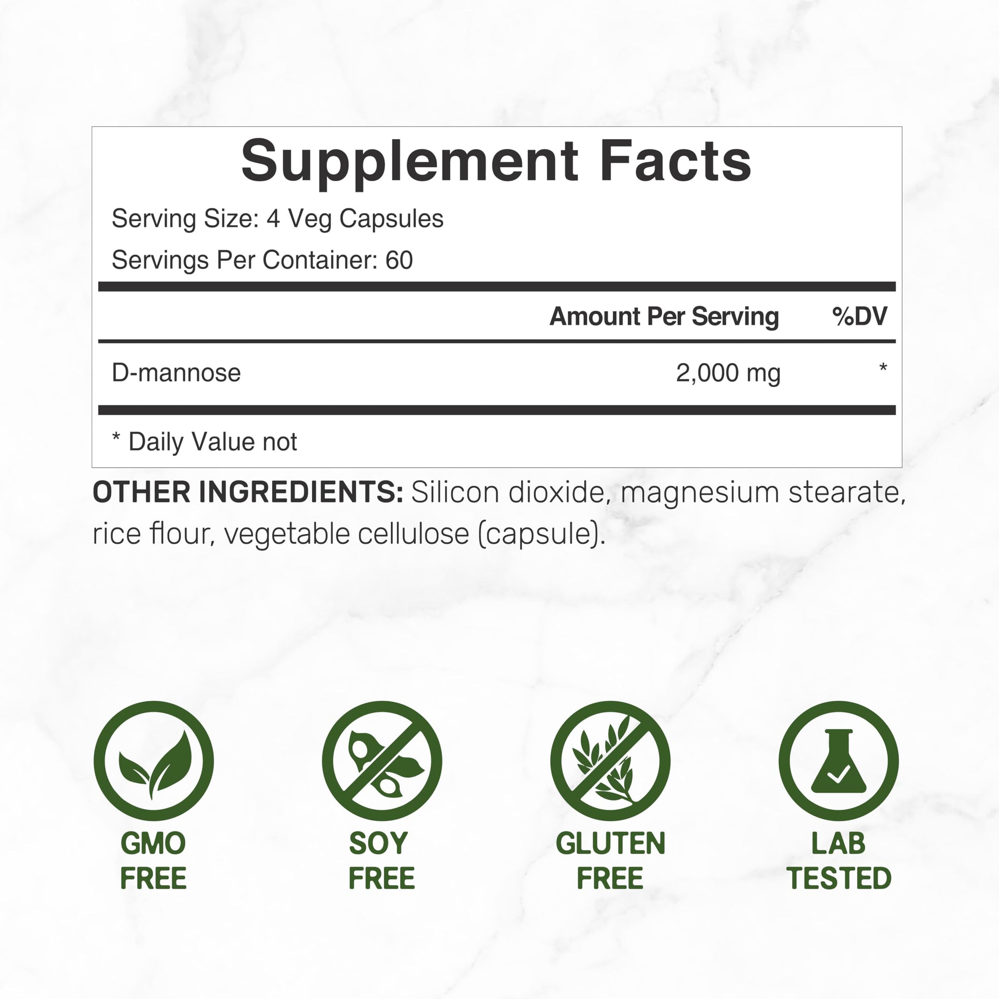 DEAL SUPPLEMENT D Mannose 500mg Capsules (2,000mg Per Serving), 240 Veggie Pills – Fast Acting Water-Soluble Form – Extra Strength Urinary Tract (UTI) Health Support – Non-GMO, Vegan Friendly DEAL SUPPLEMENT uk supplements