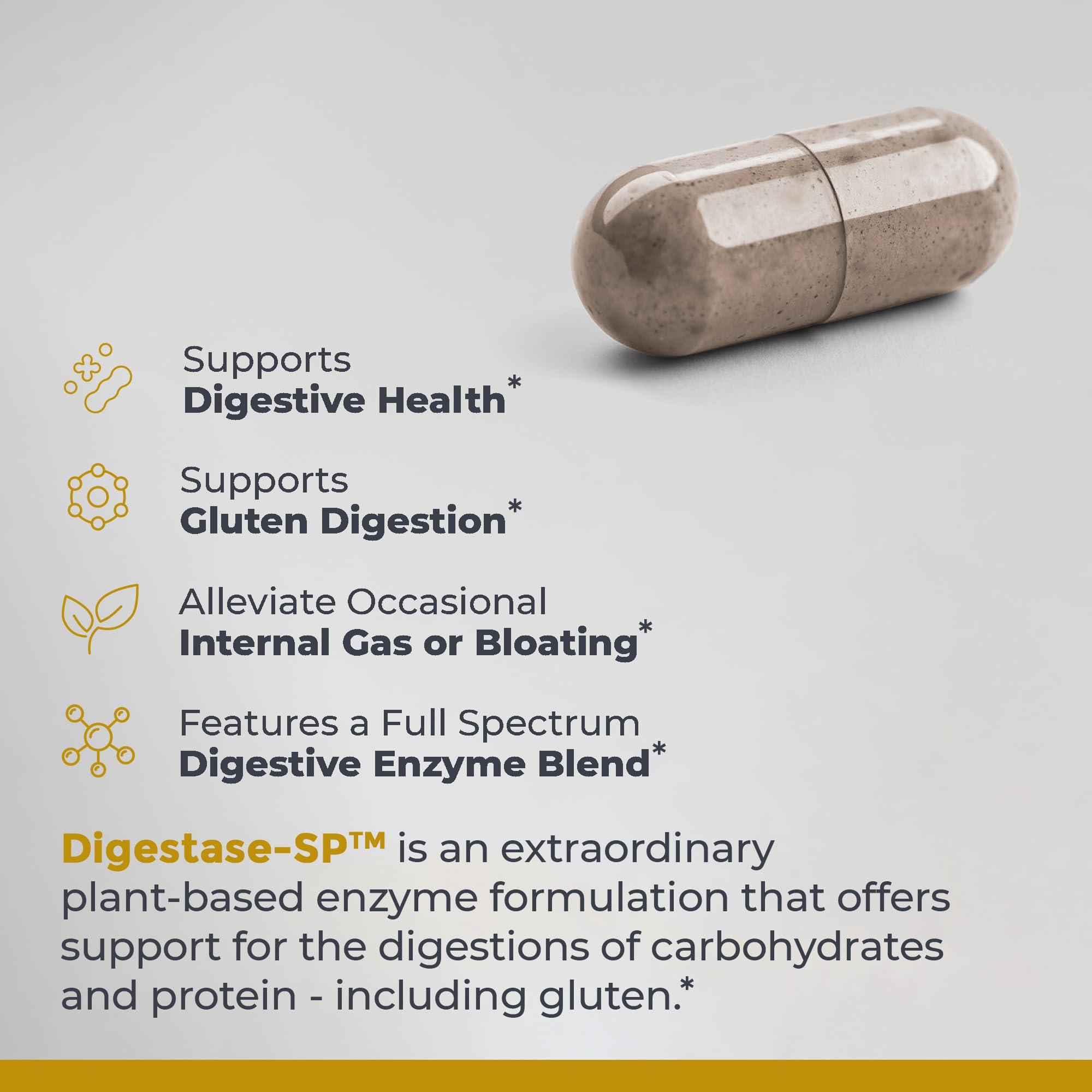 Premier Research Labs Digestase-SP - Enzymes for Digestion, Fermented Digestive Enzymes for Women & Men, Gut Health Support Pills with Peptidase, Hemicellulase - 60 Vegetarian Capsules Premier Research Labs uk supplements