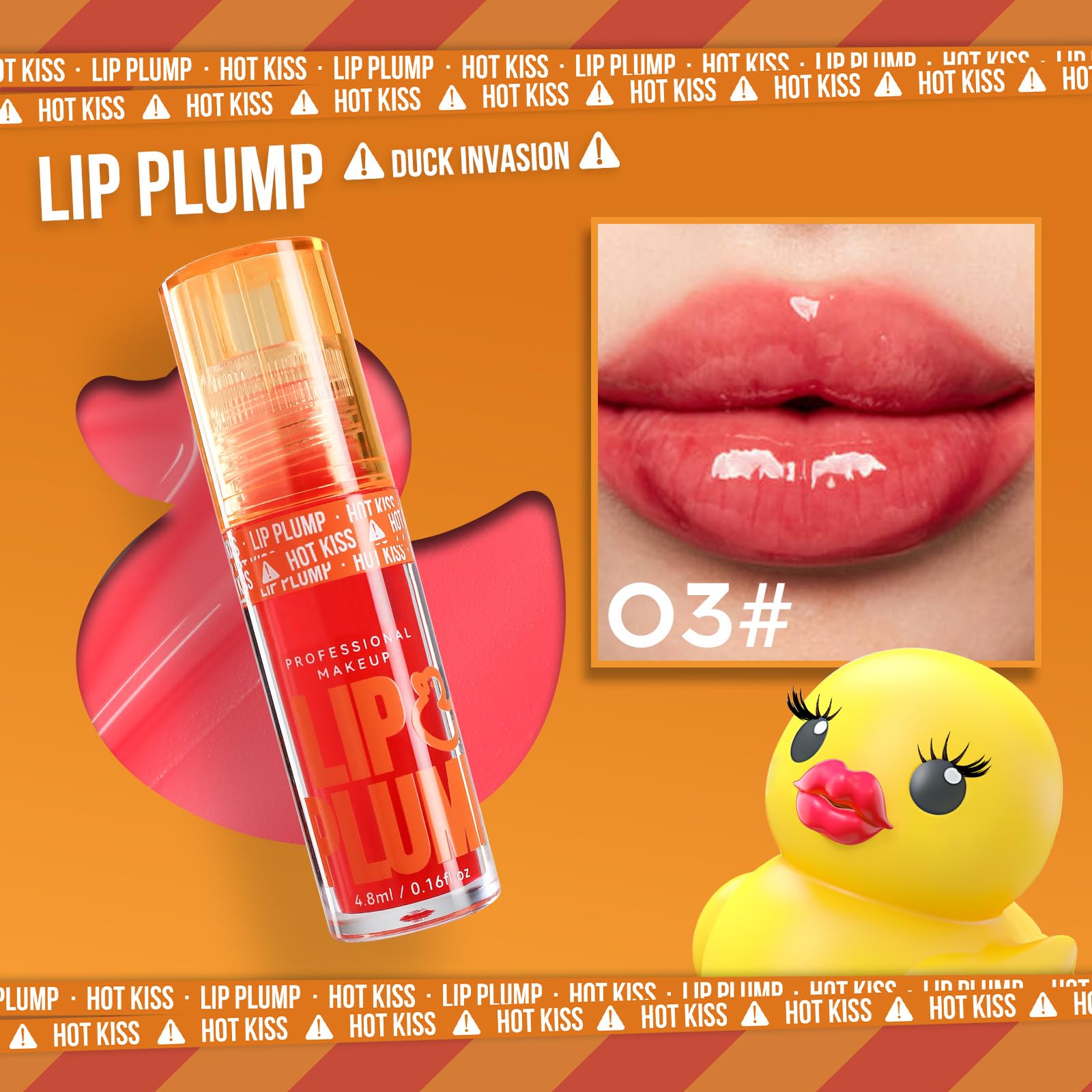 GHFCZOO 3 Colors Duck Lip Plumper Gloss, Hydrating Glitter Shine Primer Lip Tint, Non-Sticky Korean Plumping Lip Oil, Moisturizing Tinted Lip Balm for Sexy, Glossy Lips (Set A, 3pcs/set) GHFCZOO uk supplements