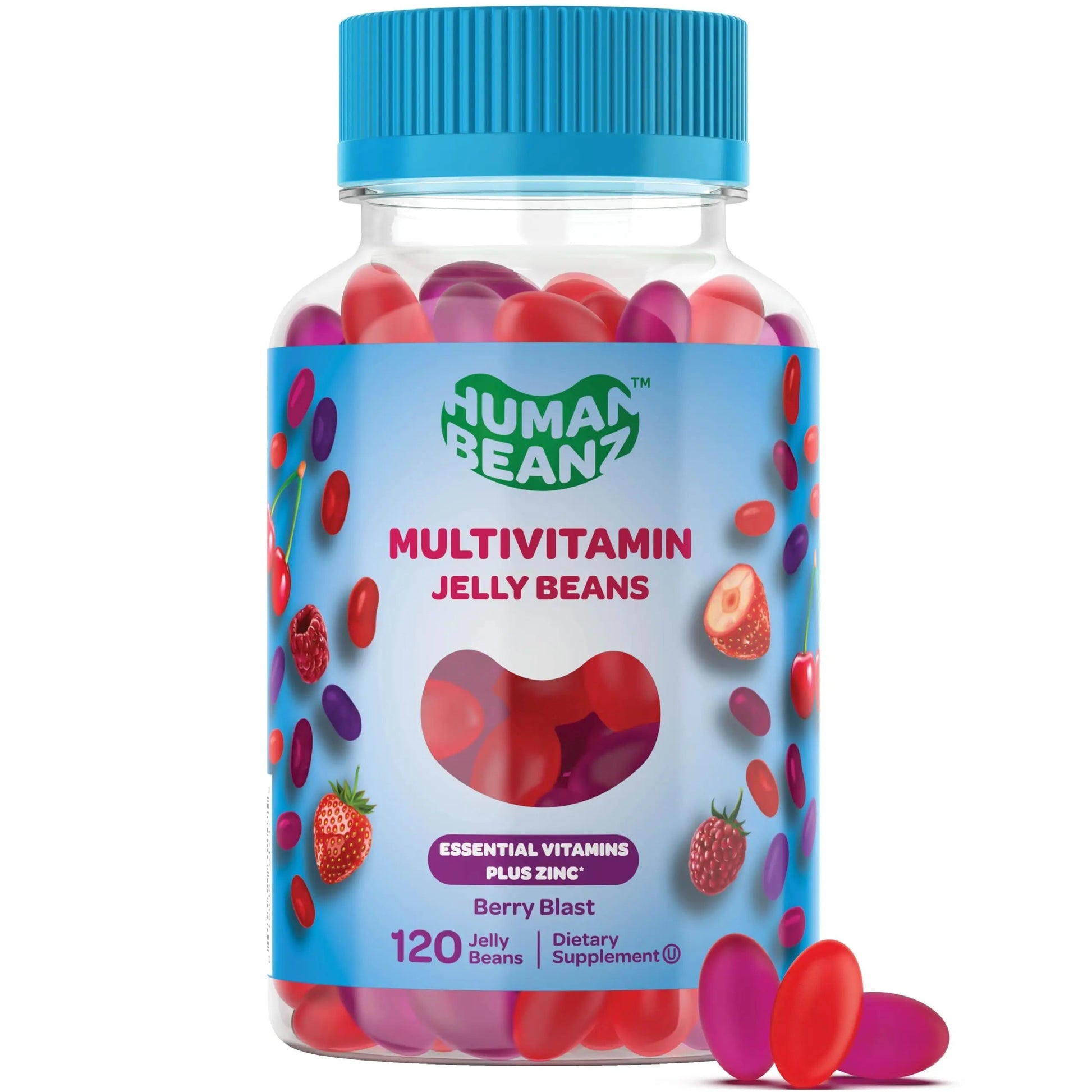 Human Beanz Multivitamin Jelly Bean Gummies with Zinc for Men and Women, Immune Support Dietary Supplements for Adults, Vegetarian Human Beanz uk supplements