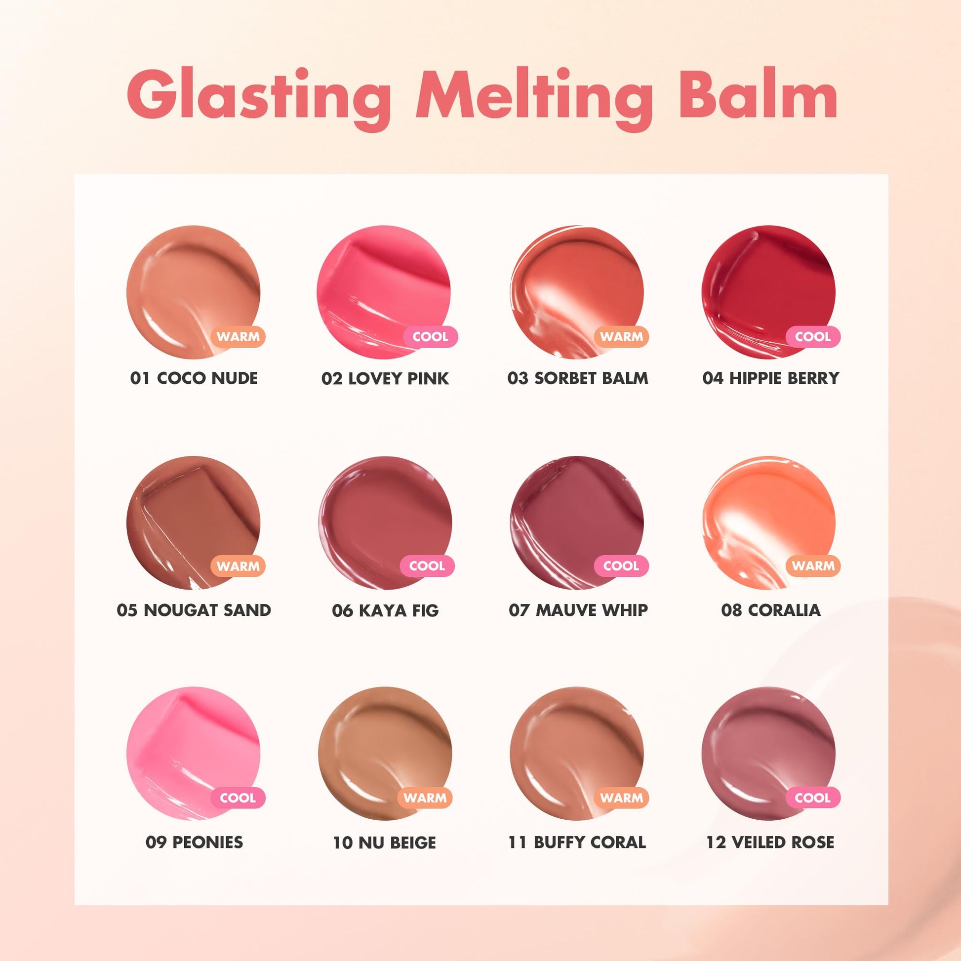 rom&nd GLASTING MELTING BALM #06 Kaya Fig - Vegan K-Beauty Tinted Lip Balm for Crystal Water-Gloss Shine, Deep Hydration & MLBB Rosy Nude Color | Non-Sticky, Long-Lasting Comfort for All Ages rom&nd uk supplements