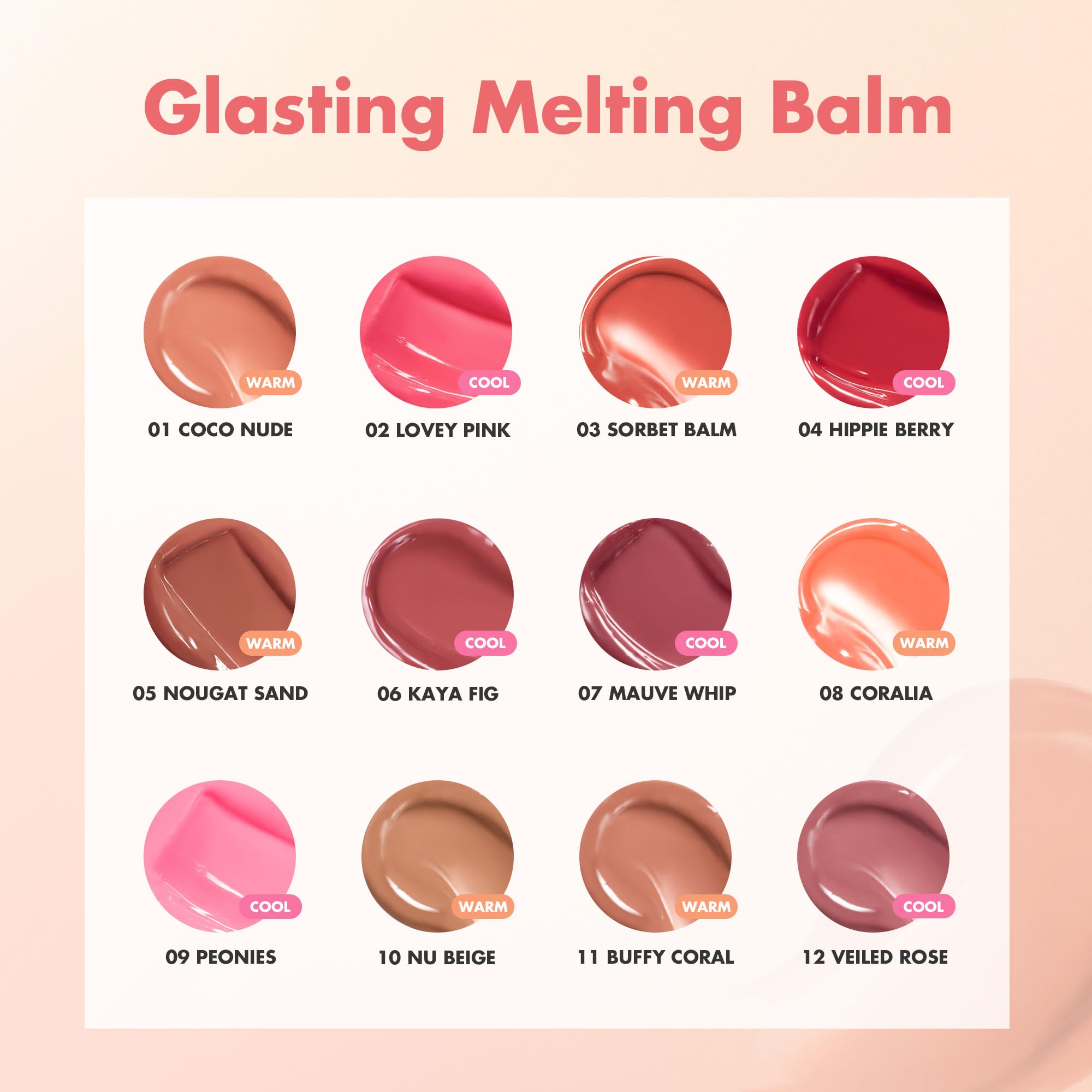 rom&nd GLASTING MELTING BALM #06 Kaya Fig - Vegan K-Beauty Tinted Lip Balm for Crystal Water-Gloss Shine, Deep Hydration & MLBB Rosy Nude Color | Non-Sticky, Long-Lasting Comfort for All Ages rom&nd uk supplements
