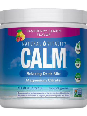 Natural Vitality Calm Powder Rasp Lemon, 8 oz Natural Vitality uk supplements