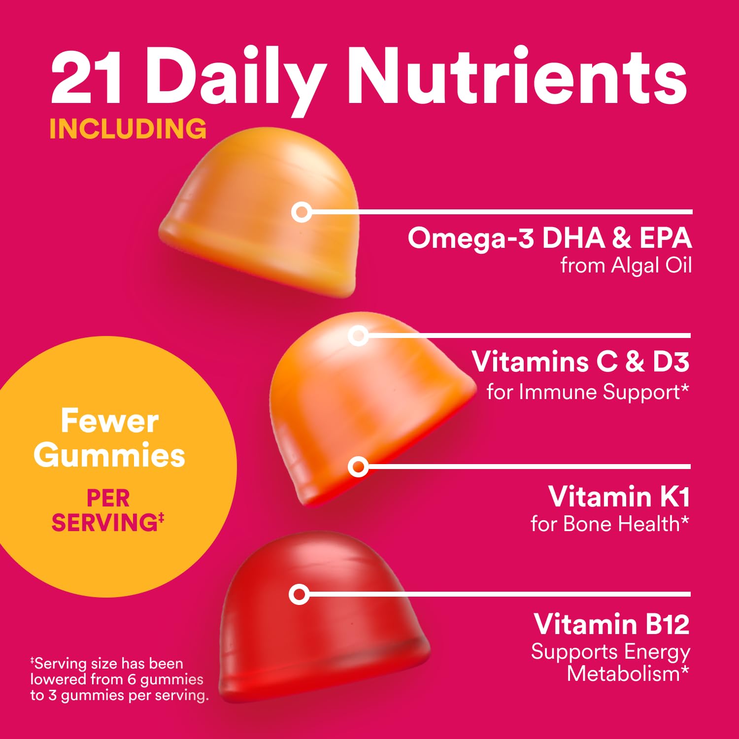 SmartyPants Women's Multivitamin Gummies - Improved Formula: Omega 3 (DHA/EPA), Methylfolate, CoQ10, Vitamin D3, C, Vitamin B12, B6, A, K & Zinc SmartyPants uk supplements