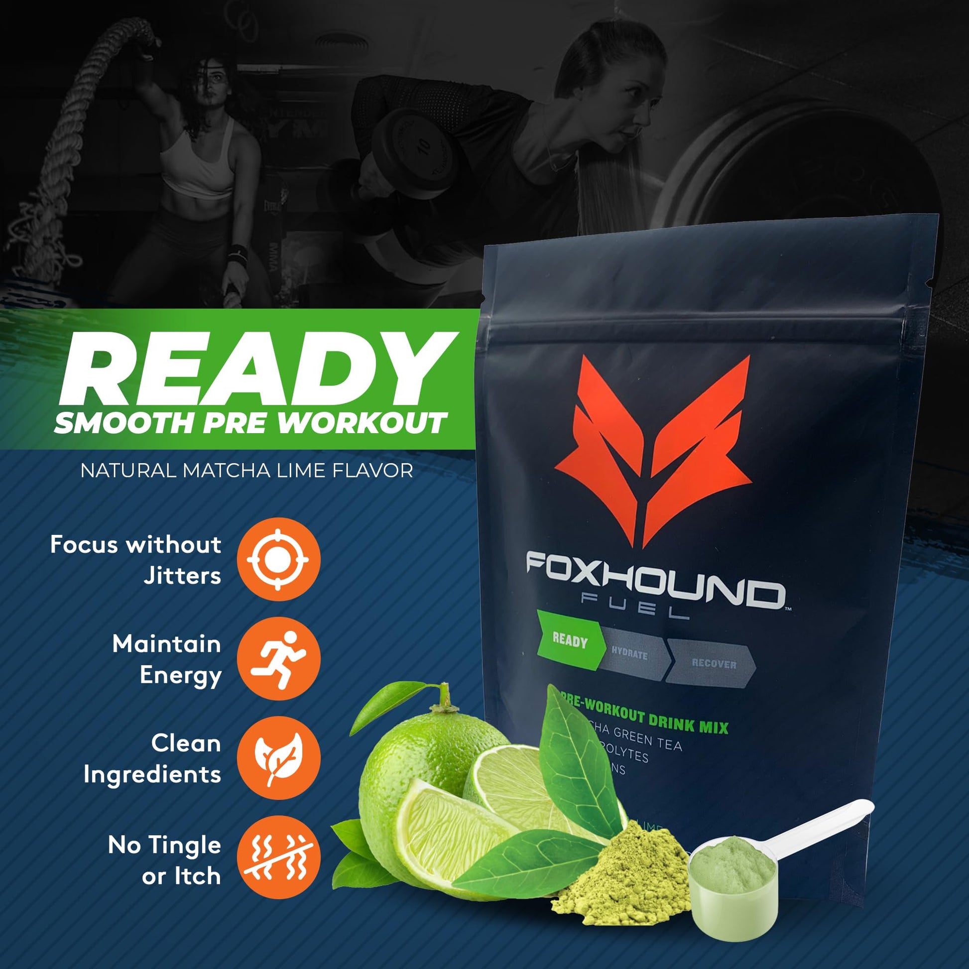 Foxhound Fuel Keto Pre Workout Powder Electrolytes Drink Mix, Sugar Free Preworkout Foxhound Fuel uk supplements