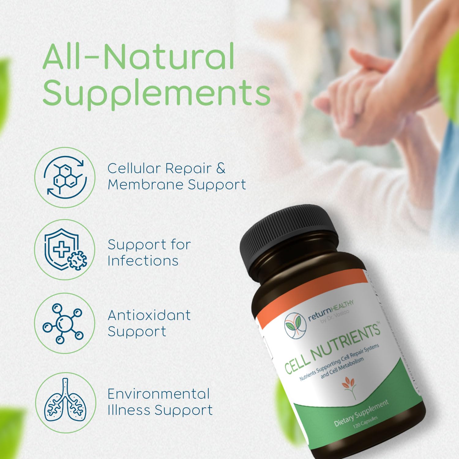 Return Healthy Cell Nutrients | Promotes Cell and Membrane Repair & Cell Metabolism | Helps Fight Tick-Borne Infections & More | Mitochondrial Supplements | Non-GMO, Vegan, 120 caps Return Healthy uk supplements