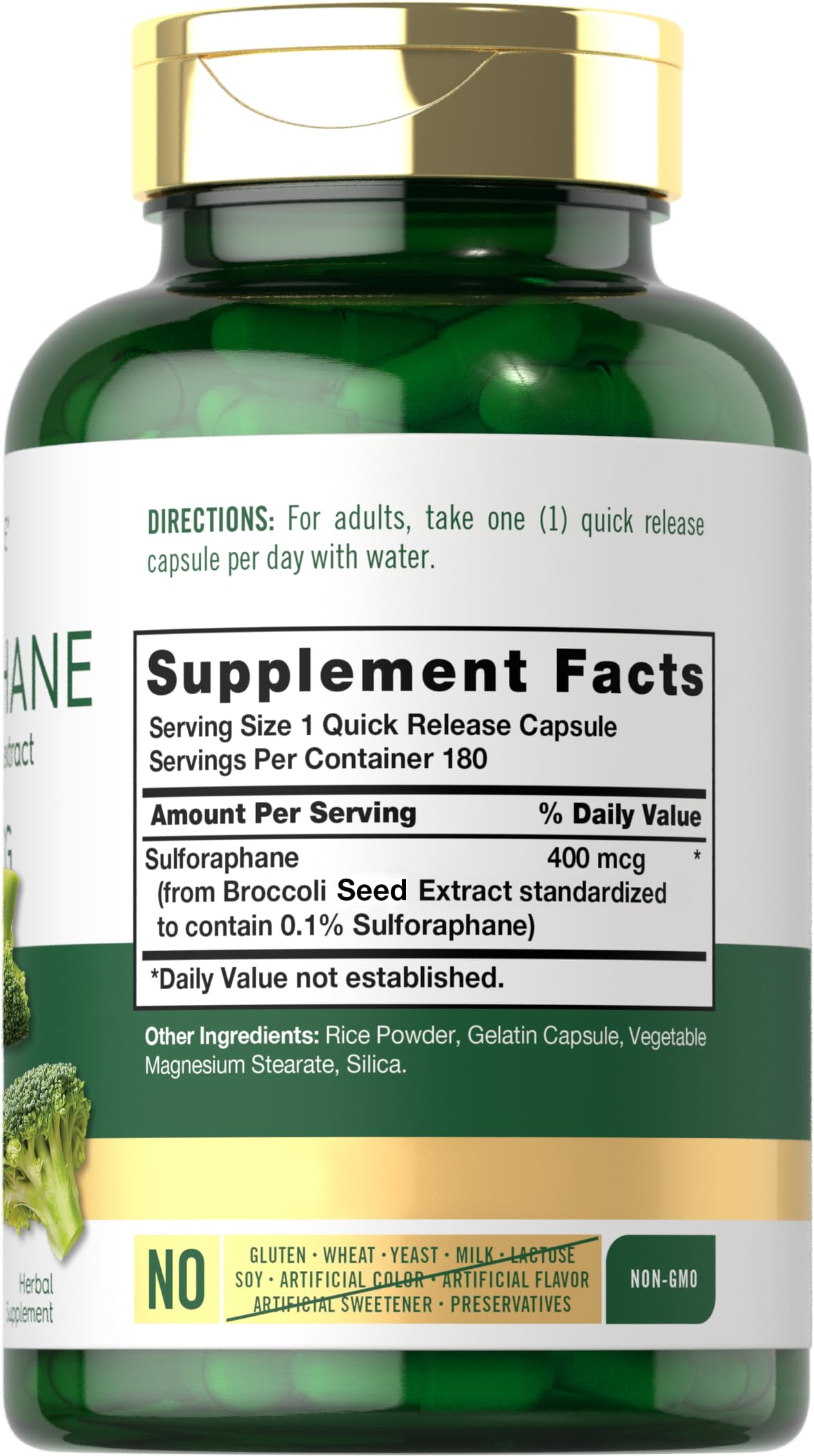 Carlyle Sulforaphane | from Broccoli Seed Extract | 180 Capsules | Traditional Herbal Carlyle uk supplements