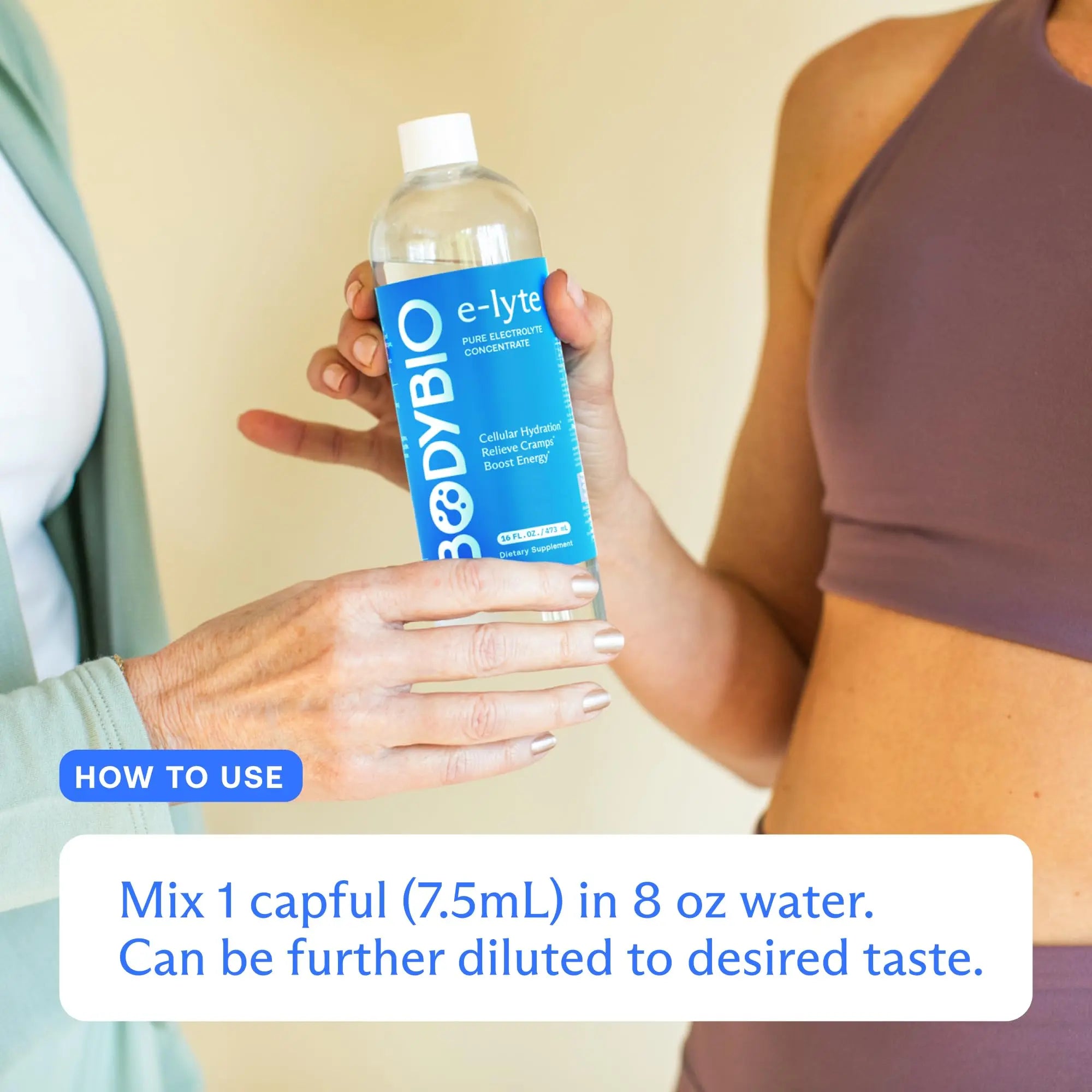 BodyBio e-lyte - Liquid Electrolyte Concentrate for Clean Hydration, Energy & Cramp Relief - No Sugar, No Artificial Flavors, No Fillers, Keto Friendly BodyBio uk supplements