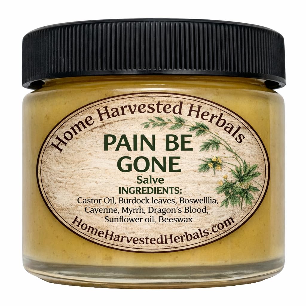 Pain Relief Herbal Salve – 2 oz – Home Harvested Herbals – Natural Relief for Aches, Muscles & Joint Discomfort Home Harvested Herbals uk supplements