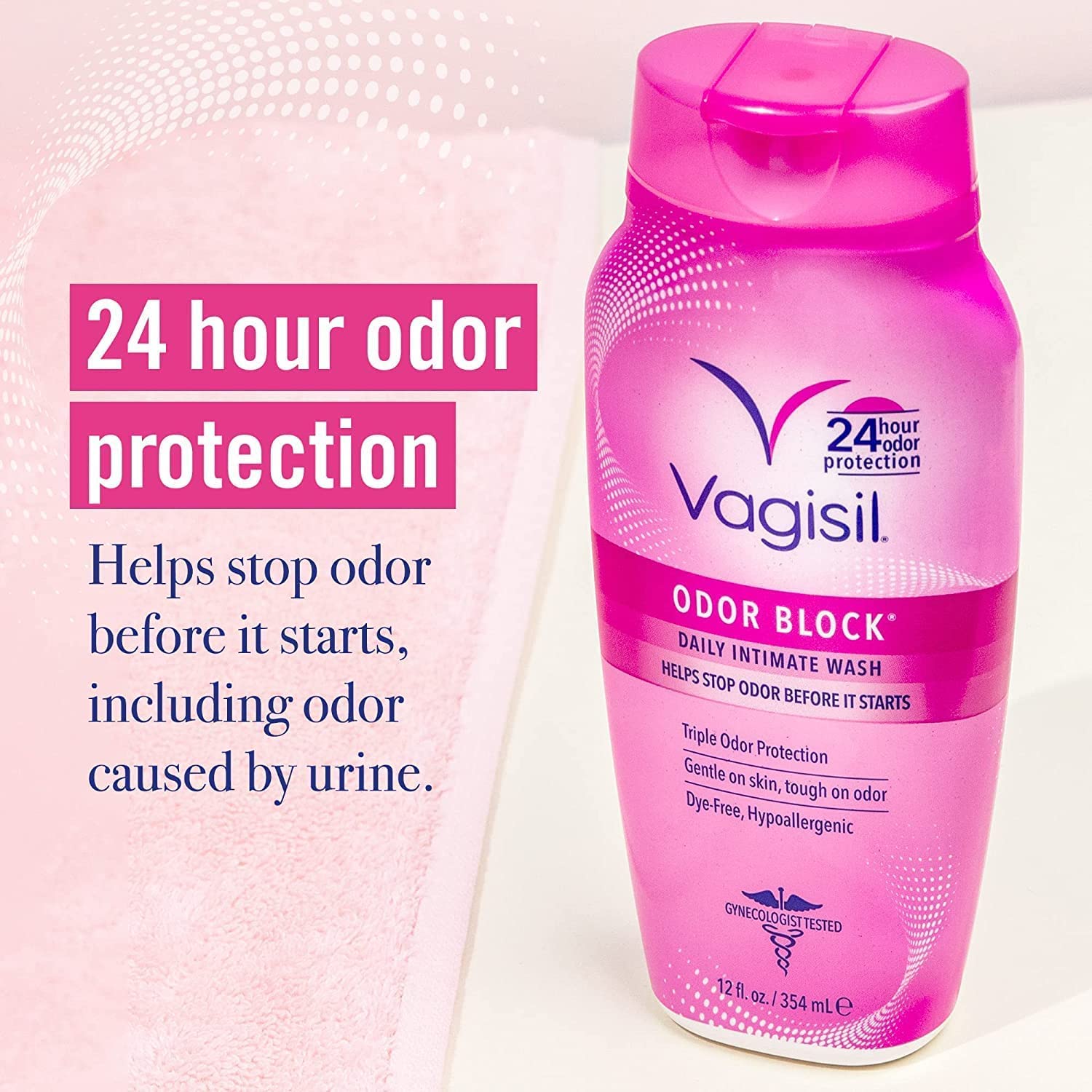 Vagisil Odor Block Daily Intimate Vaginal Wash 12 oz (Pack of 2) Vagisil uk supplements
