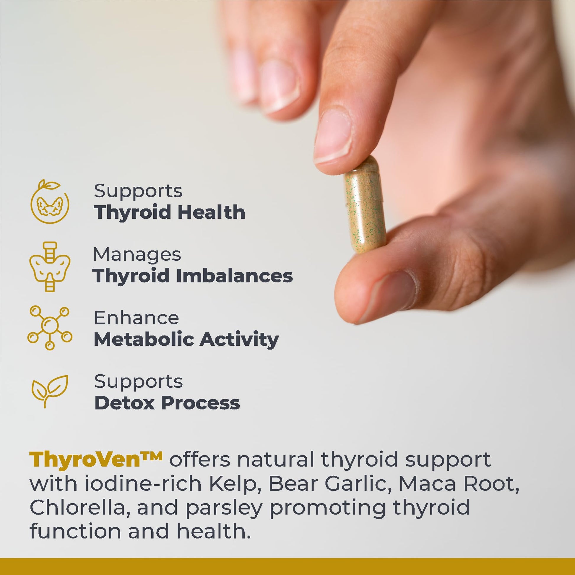 Premier Research Labs ThyroVen - Thyroid Support for Women, Thyroid Support for Men, Thyroid Supplement, Thyroid Support Complex with Naturally-Sourced Iodine - 60 Capsules Premier Research Labs uk supplements
