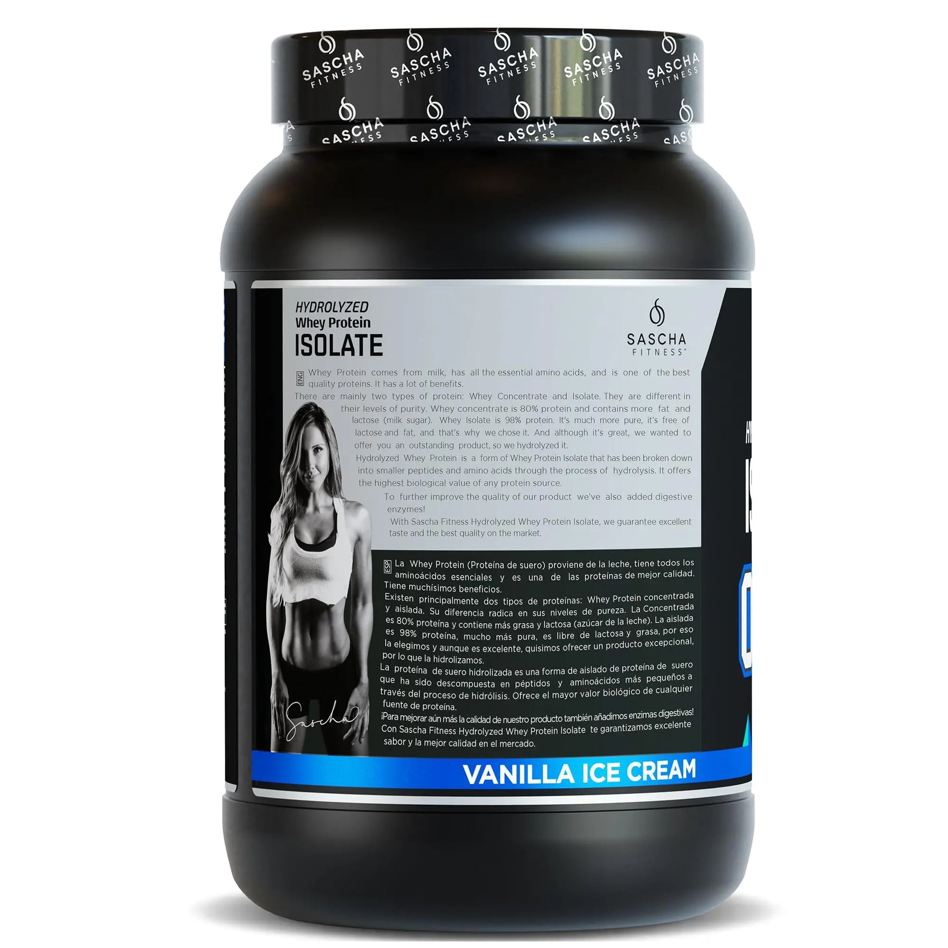 SASCHA FITNESS Hydrolyzed Whey Protein Isolate,100% Grass-Fed (2 Pounds, Vanilla) SASCHA FITNESS uk supplements