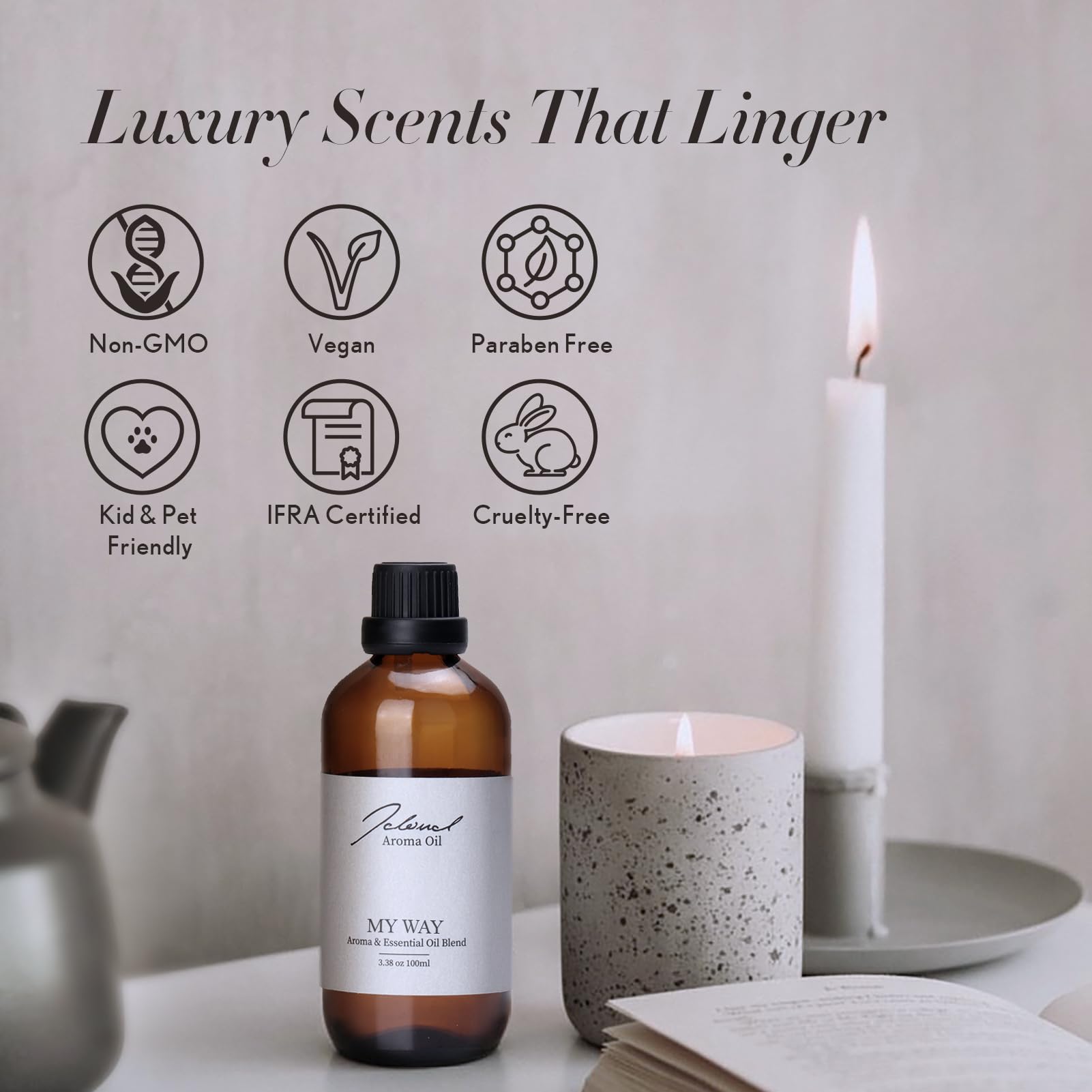 JCLOUD My Way Essential Oil for Diffuser - Hotel Collection Diffuser Oil & Home Luxury Scents – Pure JCLOUD uk supplements