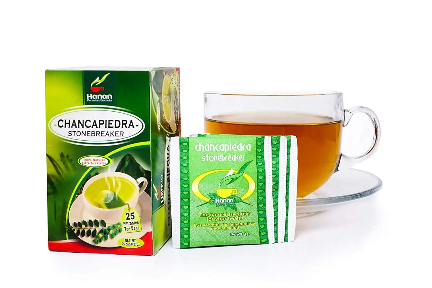 Stone Breaker Chanca Piedra Herbal Tea - 100% Naural from Peru (2x 25 Tea Bags Pack) Natural Kidney Cleanse & Gallbladder Stones Support– Detoxify Urinary Tract, Flush Impurities, Clear Urinary System AOSGYA uk supplements