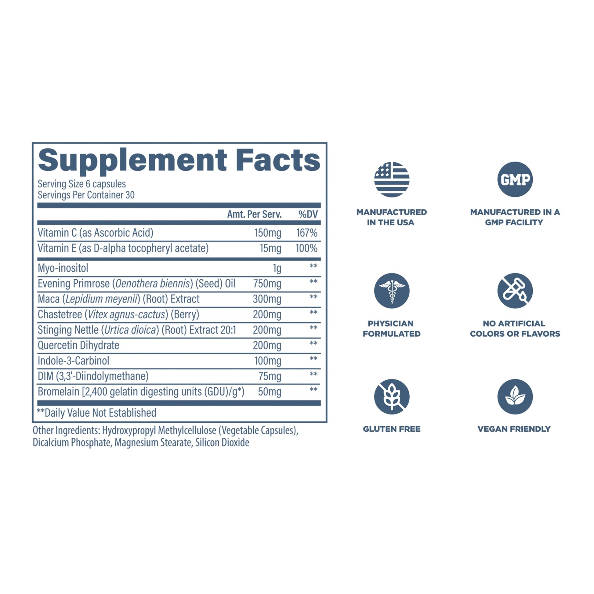 Revive MD Hormone Balance for Women – Hormone Support Supplement w/Myo-Inositol, Chaste Berry, DIM, Vitamins C & E, Evening Primrose Oil – Health & Hormonal Balance (180 Capsules, 30 Servings) Revive uk supplements