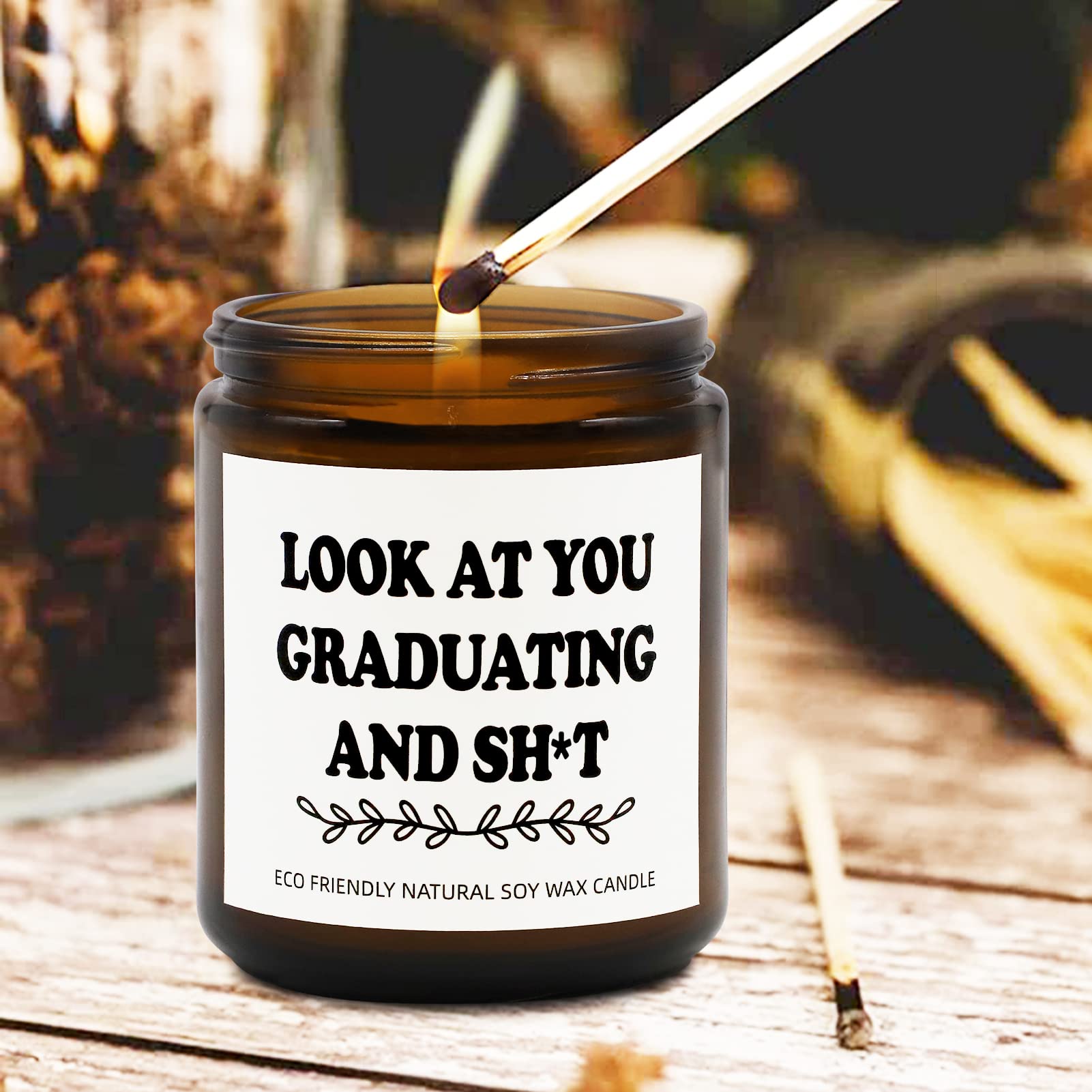 Joyseller Funny Graduation Gift for Her/Him, Look at You Graduation Candles for Party Decorations Joyseller uk supplements