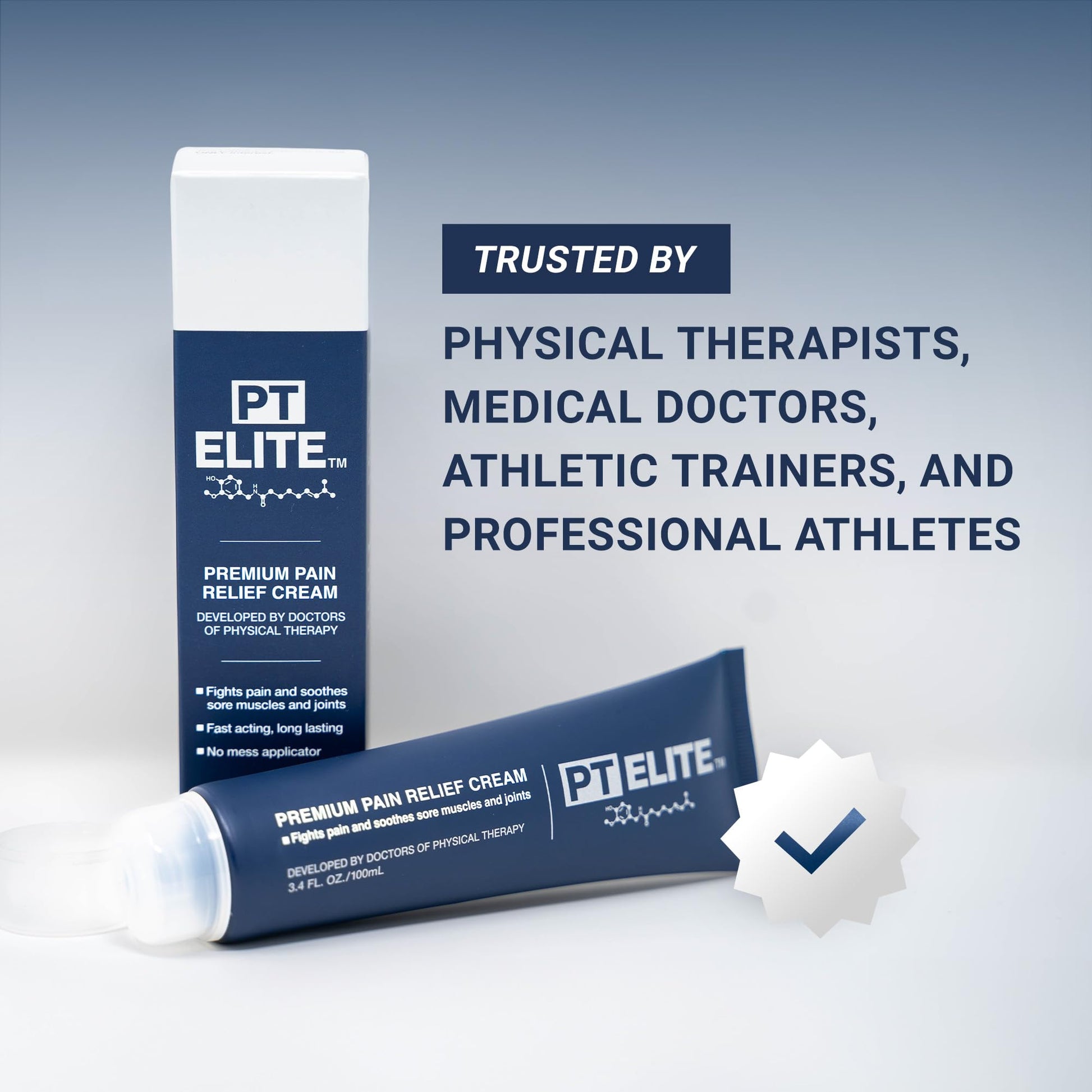 PT Elite Premium Pain Relief Cream, with Capsaicin, Menthol & Arnica, Arthritis, Knee, & Back Pain Relief, Soothes Sore Muscles & Joints, Reduces Stiffness, Non-Greasy, Topical Analgesic, 3.4 oz PT Elite uk supplements