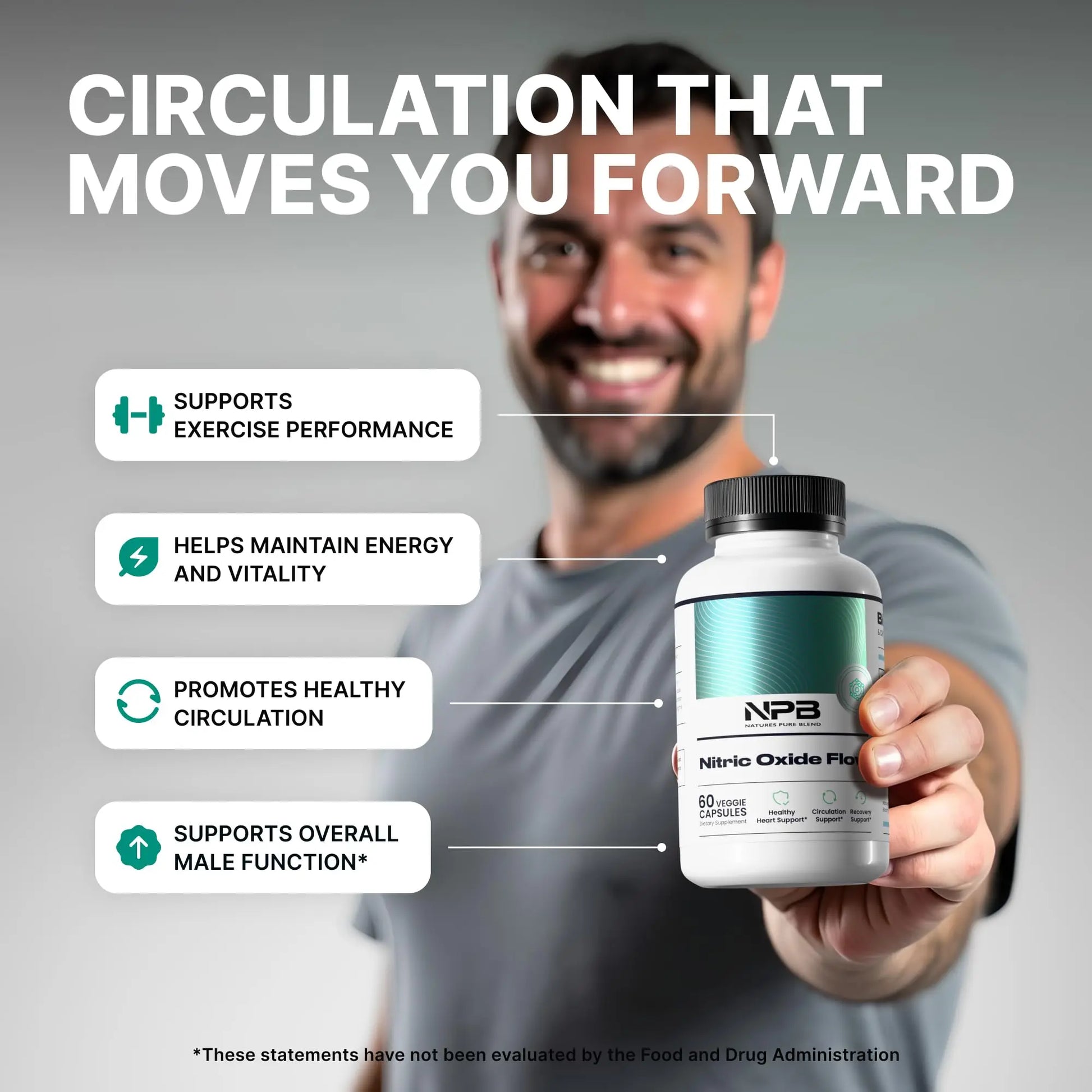 Nature's Pure Blend Nitric Oxide Supplements for Men – L-Arginine L-Citrulline – Heart Support & Flow Circulation Booster – 1500MG L Arginine and L Citrulline, Preworkout, Bodybuilding Nature's Pure Blend uk supplements