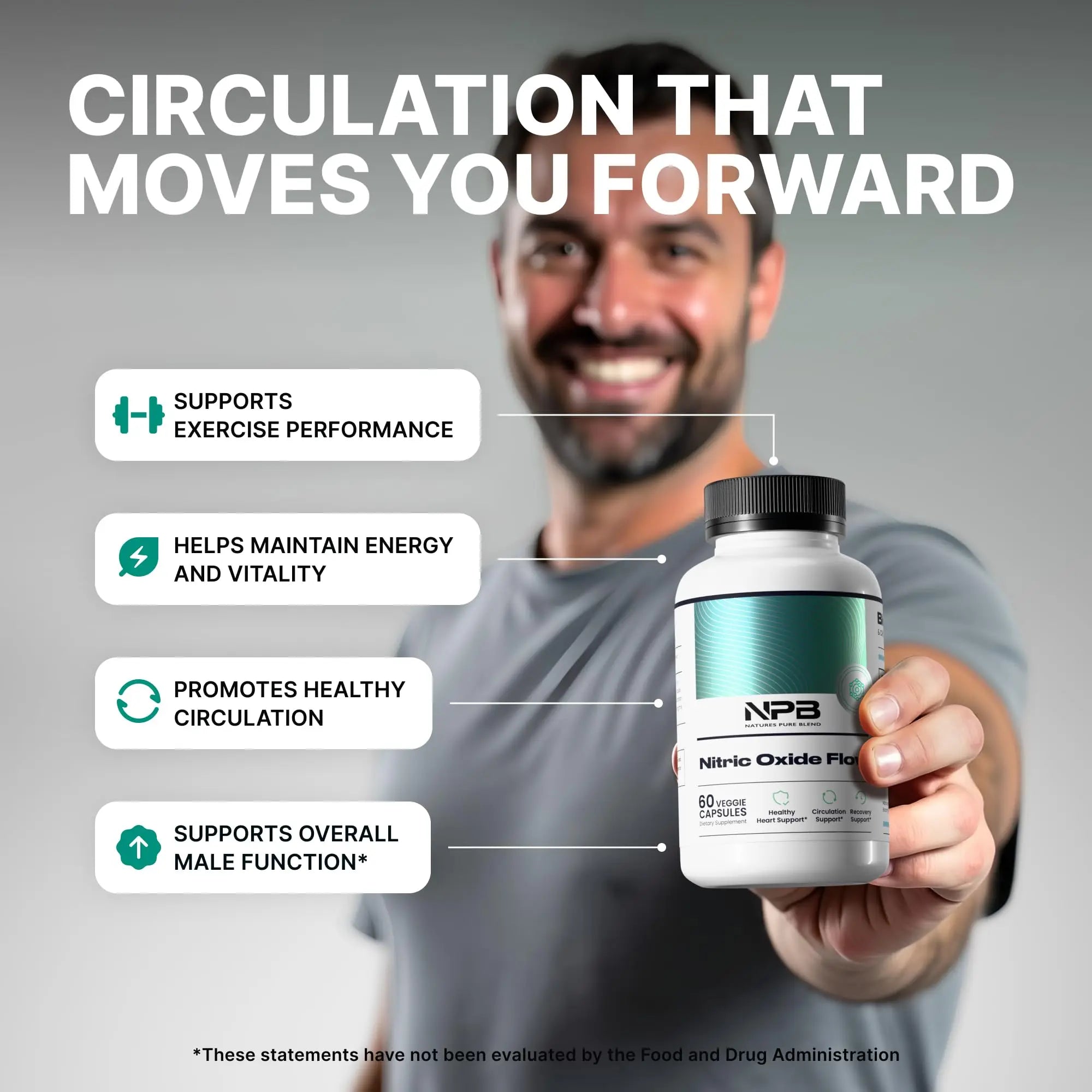 Nature's Pure Blend Nitric Oxide Supplements for Men – L-Arginine L-Citrulline – Heart Support & Flow Circulation Booster – 1500MG L Arginine and L Citrulline, Preworkout, Bodybuilding Nature's Pure Blend uk supplements