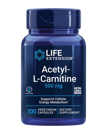 Life Extension Acetyl-L-Carnitine, Acetyl-L-Carnitine, vitamin C, Brain, mood & nerve health Life Extension uk supplements