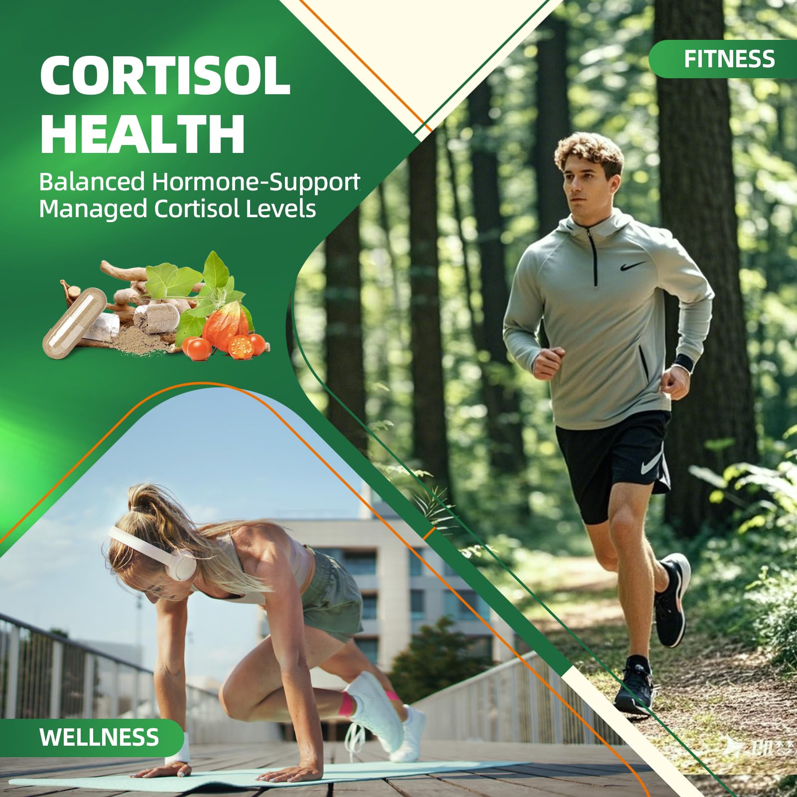 B BEWORTHS Cortisol Supplements for Women Men, 10-in-1 Cortisol Detox with Ashwagandha, Magnesium, L-Theanine, Balanced Cortisol Levels, Night & Calm Support, 120 Vegan Capsules B BEWORTHS uk supplements