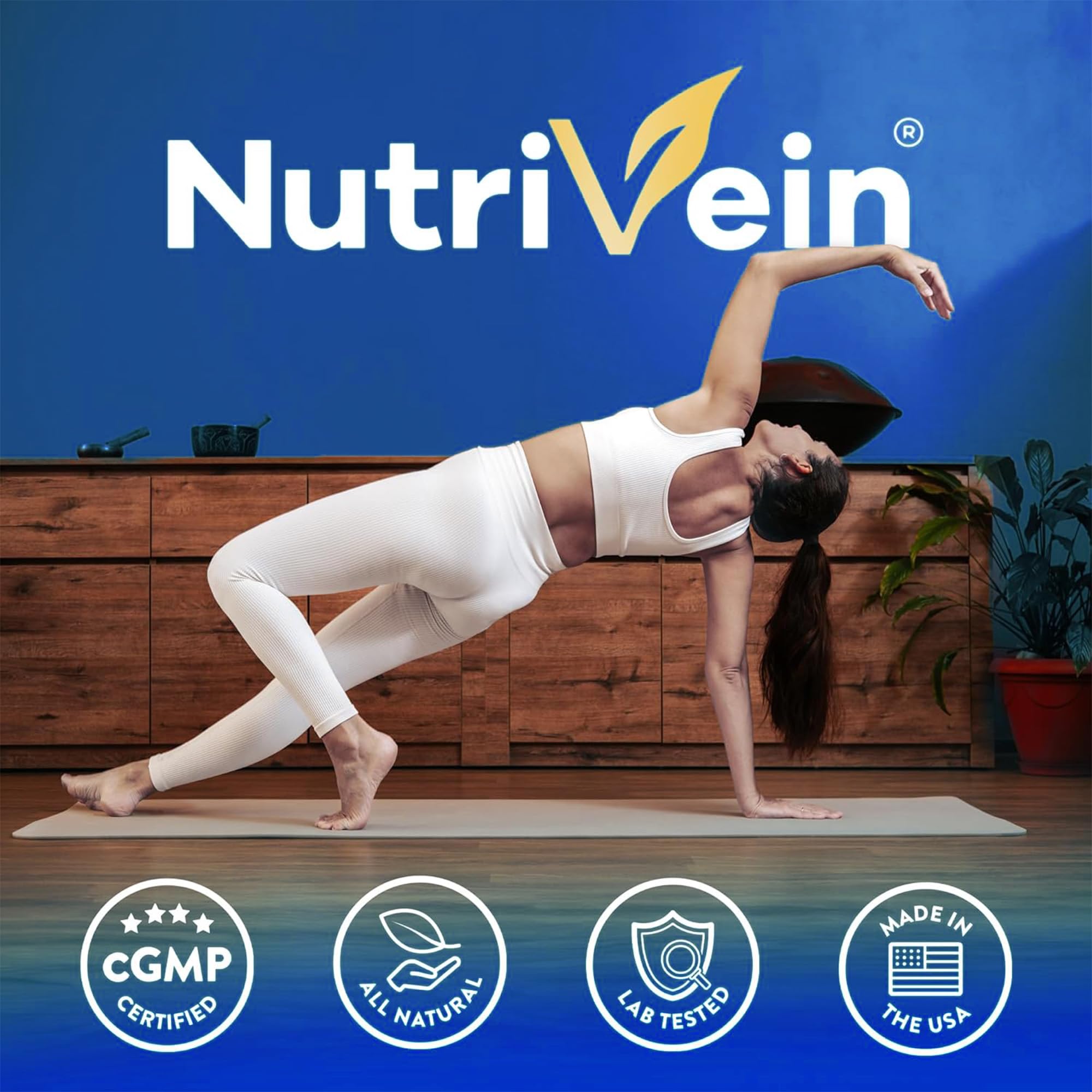 Nutrivein Premium NAD + Resveratrol Supplement 600 mg - 30 Servings (60 Capsules): Powerful Synergistic NAD Resveratrol Supplement - Aging, Cognition, Metabolism, & Overall Well-Being Nutrivein uk supplements