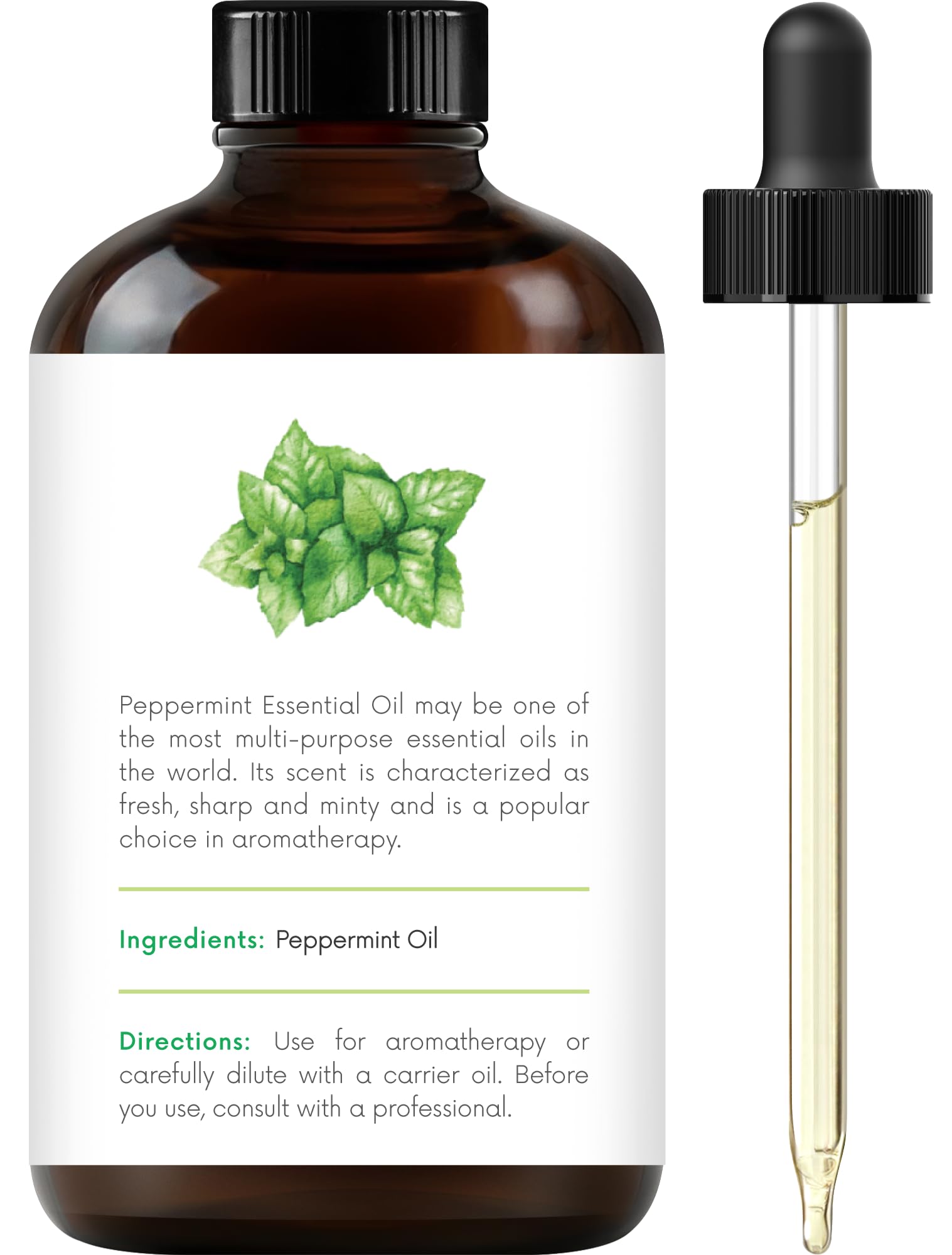 Handcraft Blends Peppermint Essential Oil - Huge 4 Fl Oz - 100% Pure and Natural - Premium Grade Handcraft Blends uk supplements