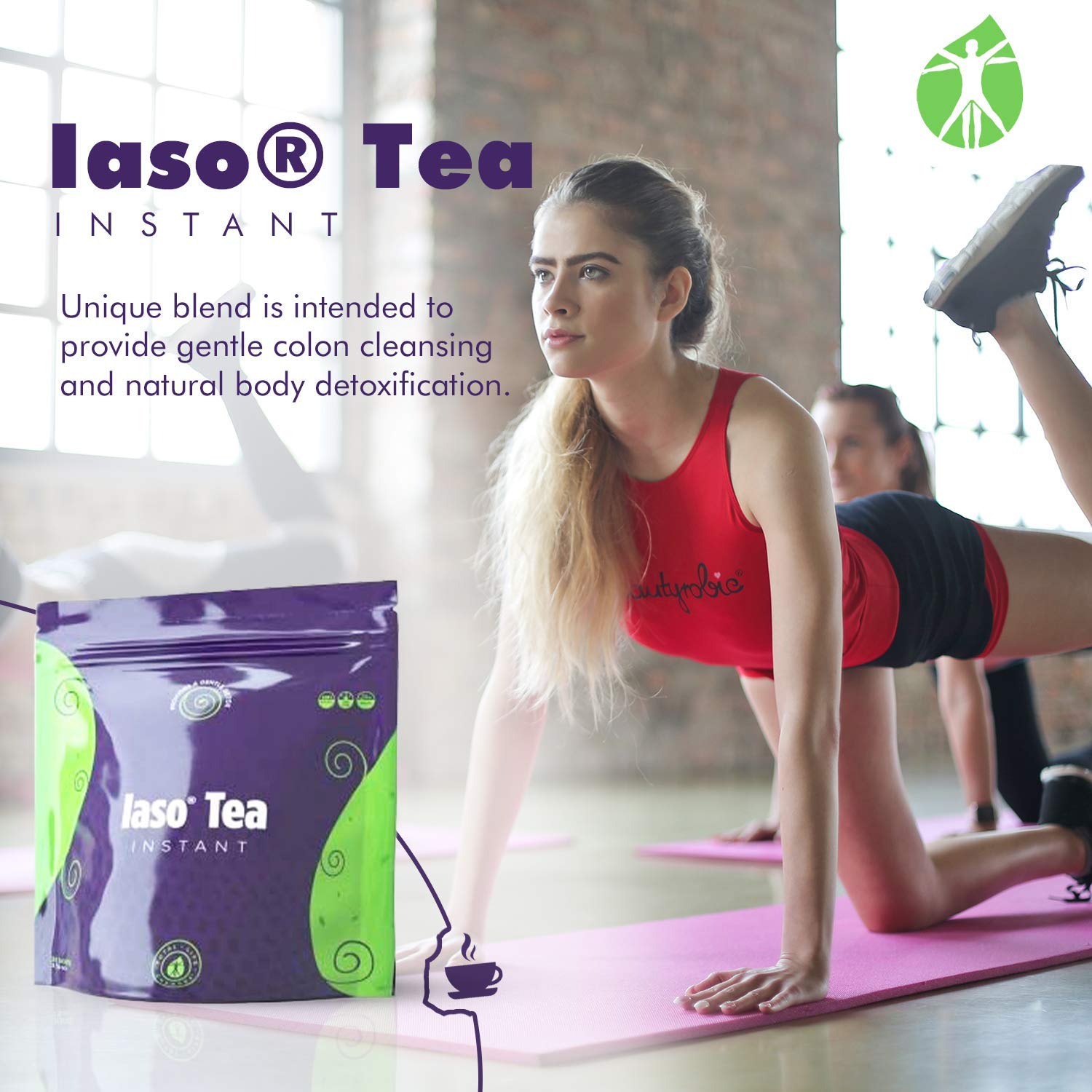 TLC Total Life Changes IASO Natural Detox Instant Herbal Tea - Expiration Date on the Top Total Life Changes uk supplements