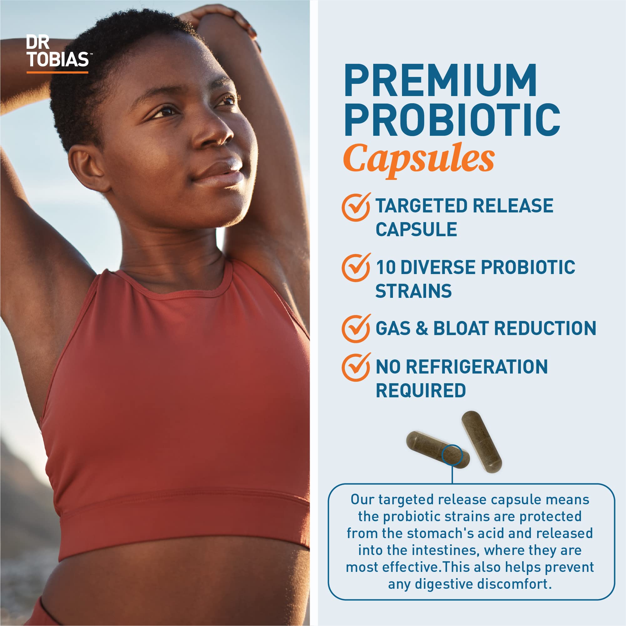Dr. Tobias Probiotics 30 Billion, 10 Strains, 30 Billion CFU's, Targeted Release Probiotics Dr. Tobias uk supplements