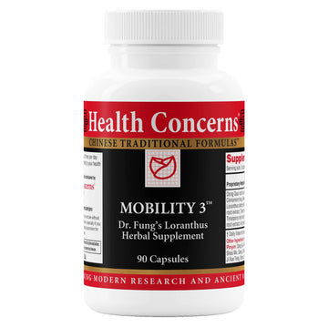 Health Concerns Mobility 3 – Joint & Muscle Support – Herbal Stiffness Supplement for Men & Women – Dong Quai, Ginseng, Fo-Ti, Loranthus & Ginger Formula – Chinese Support – 90 Capsules Health Concerns uk supplements