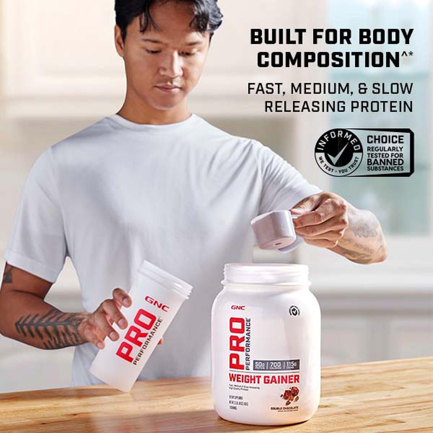 GNC Pro Performance Weight Gainer - Strawberries and Cream, 6 Servings, Protein to Increase GNC uk supplements