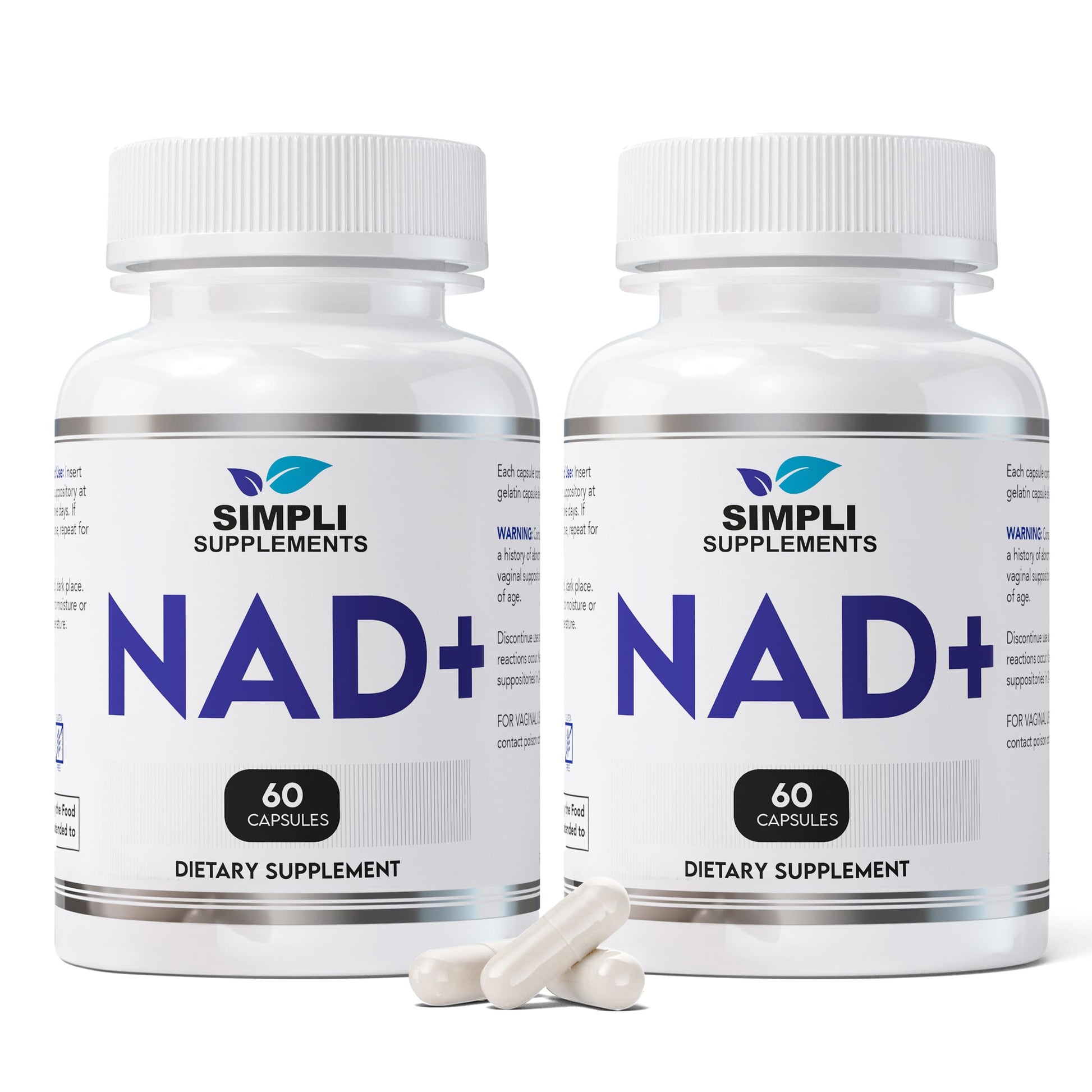 NAD Supplement for Anti-Aging and Cell Regeneration | NAD Booster 500mg Per Serving | NMN Supplement Alternative | Similar to Nicotinamide Riboside | 120 Capsules (2 Month Supply) Simpli Supplements uk supplements