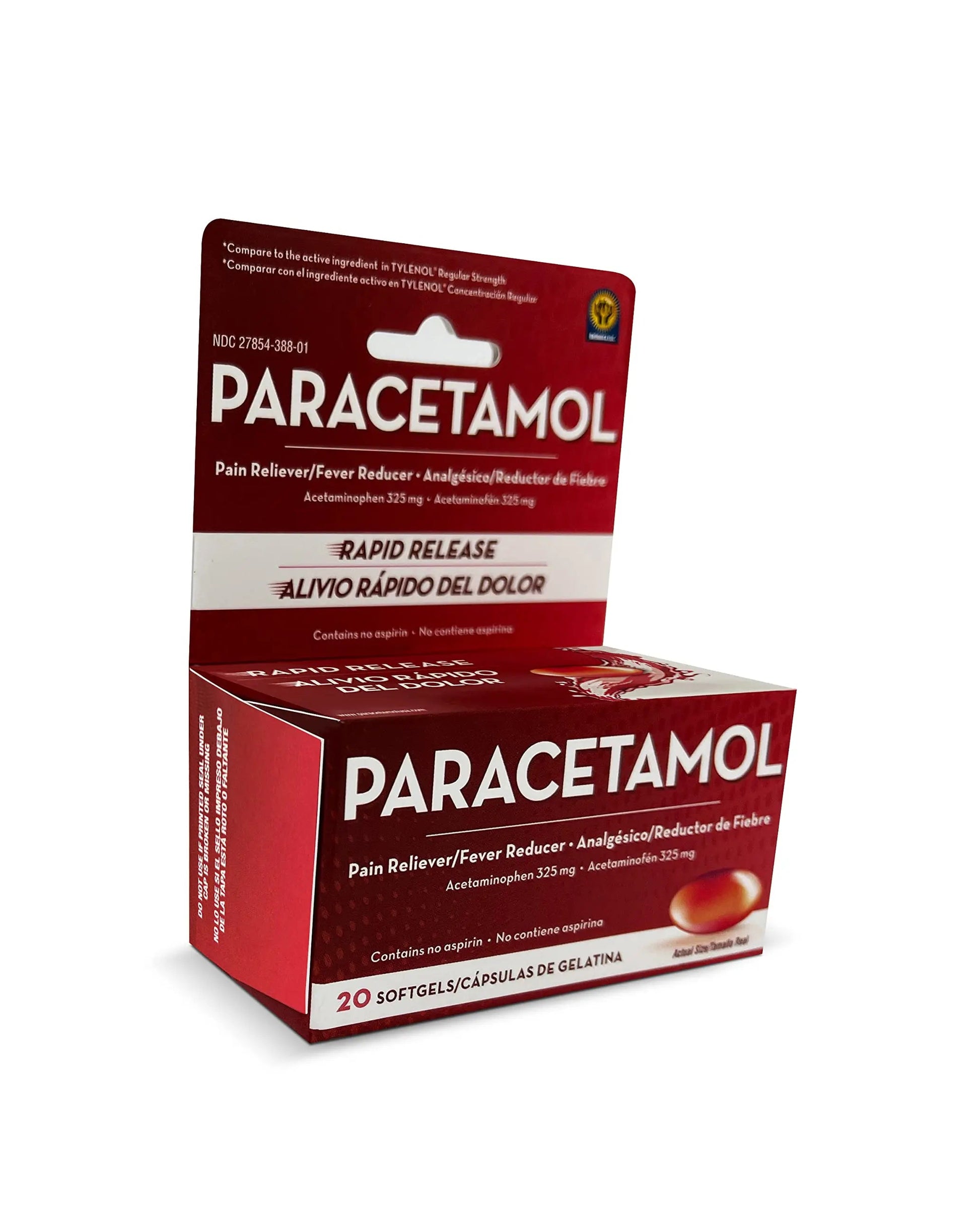 Belmora Paracetamol Acetaminophen 325mg 20 Softgels for Pain Relief, Liquid Filled Capsules for Rapid Release, Fever Reducer for Adults Extra Strength Belmora paracetamol uk supplements